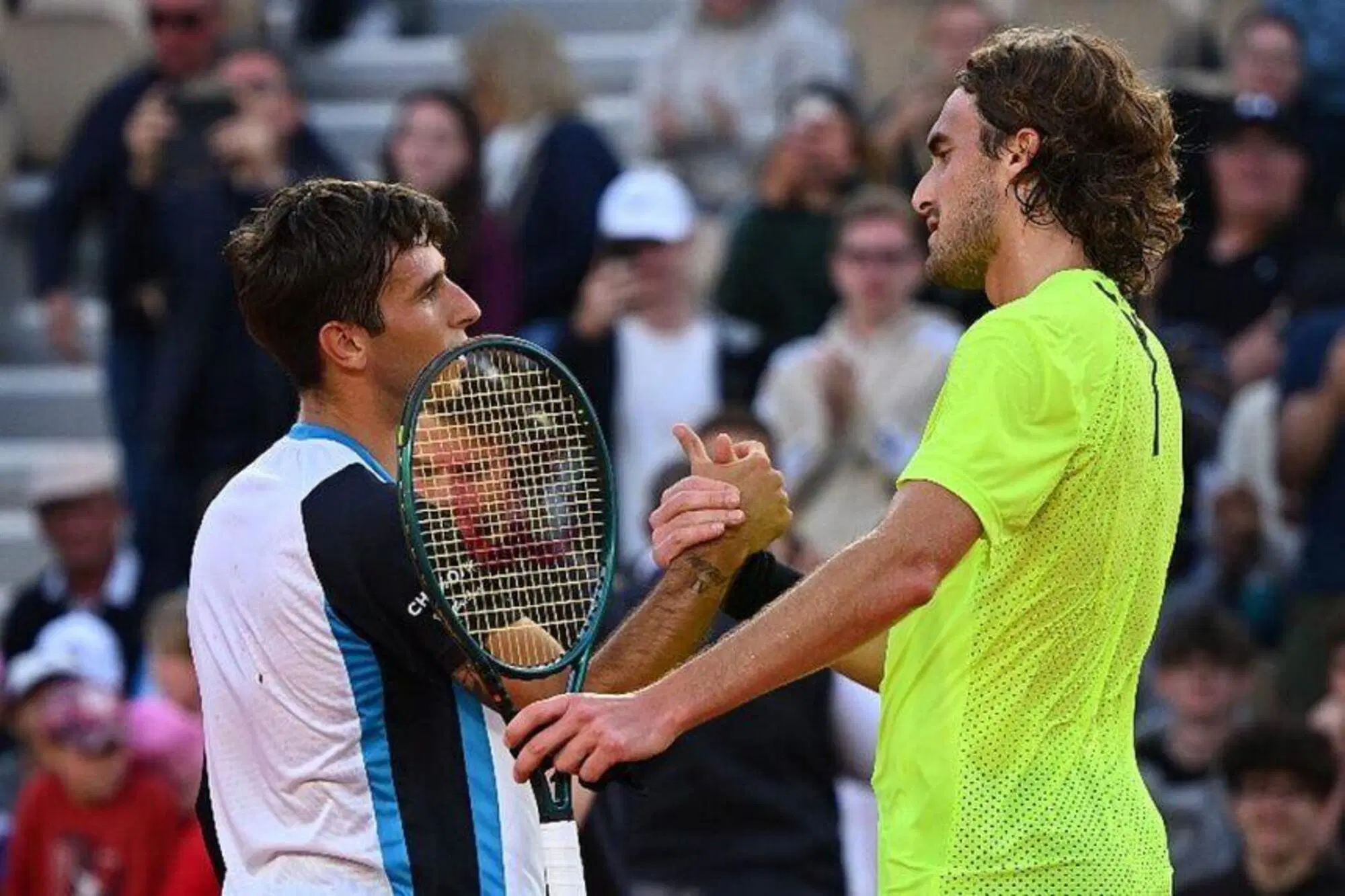 Roland Garros, Gigante batte Tsitsipas