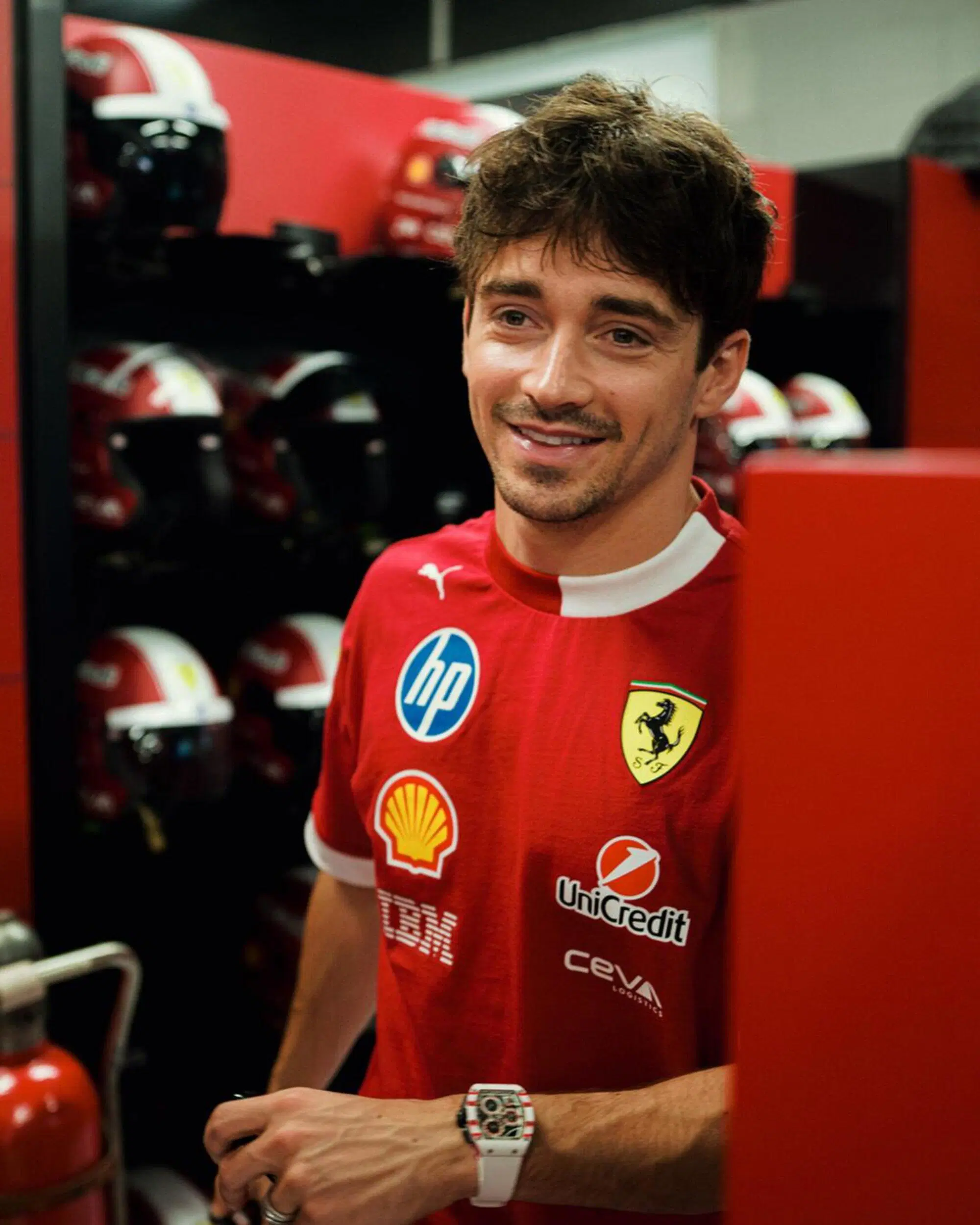 Charles Leclerc a Barcellona dagli scatti di Scuderia Ferrari