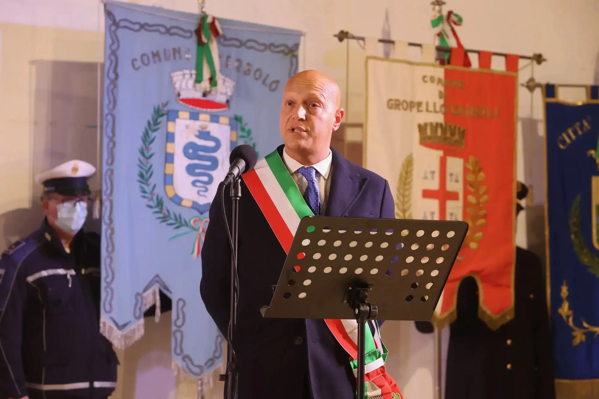 Il sindaco di Garlasoc Simone Molinari