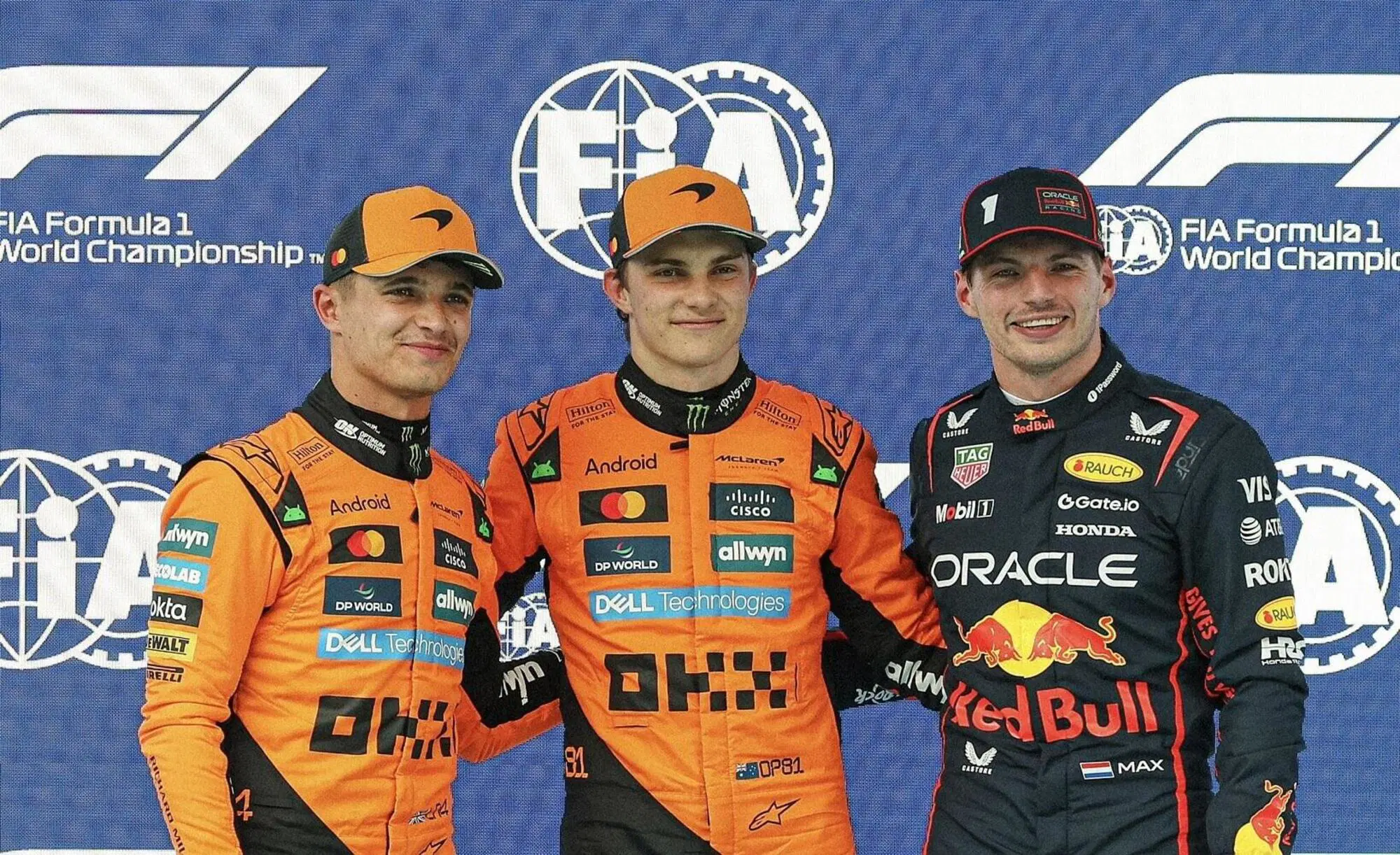 Il trio delle qualifiche di Barcellona
