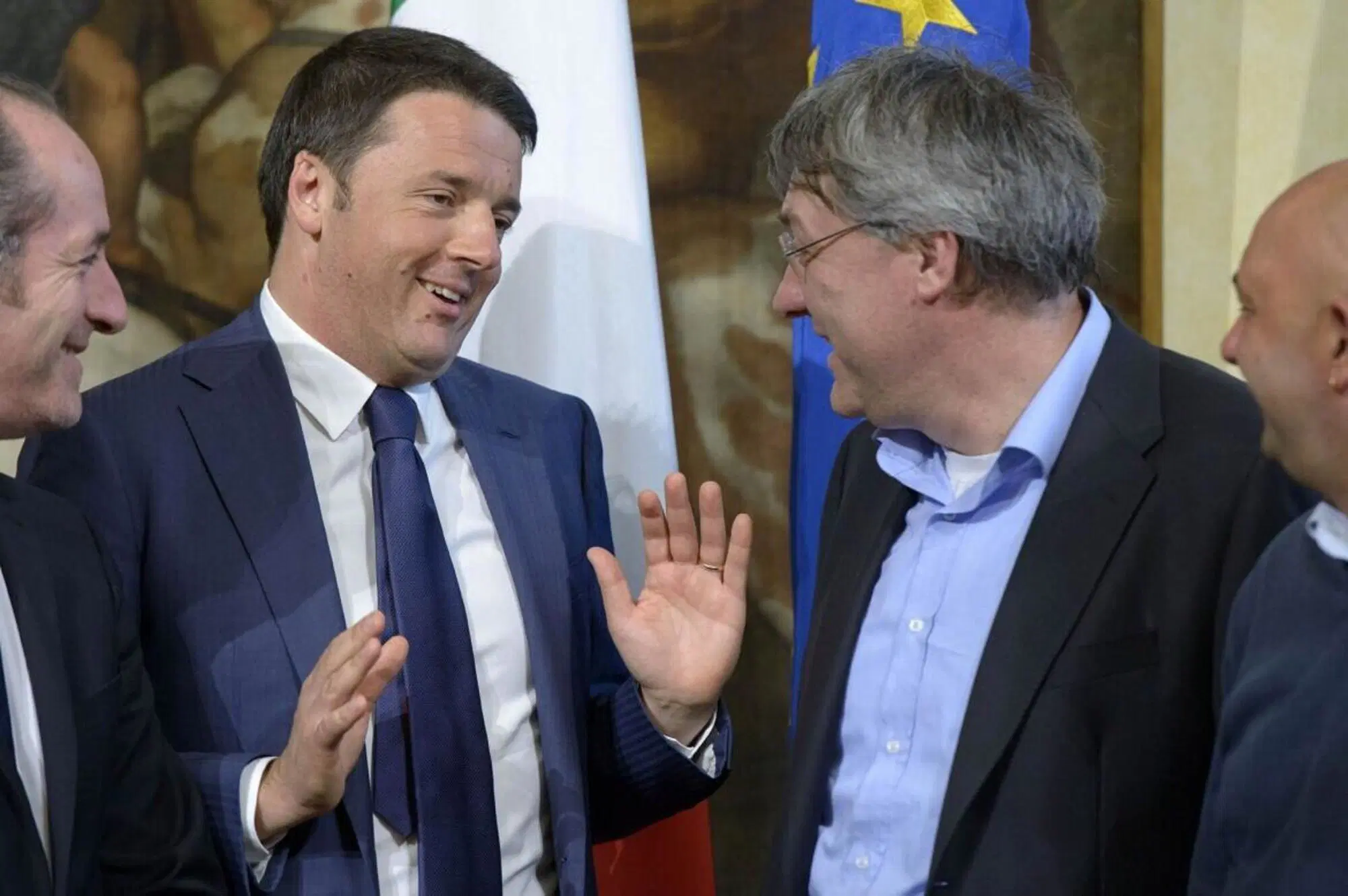 Matteo Renzi e Maurizio Landini