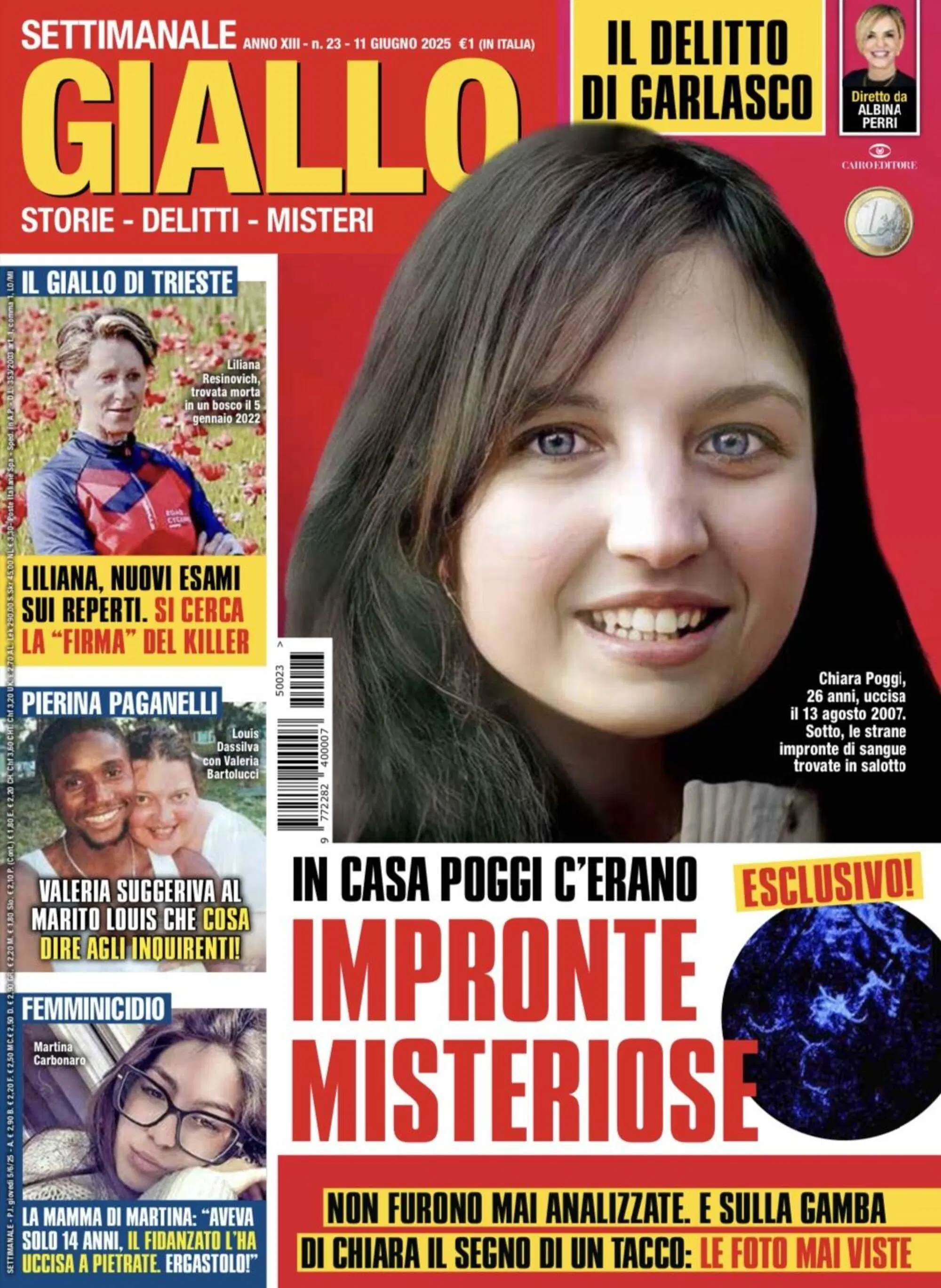 La copertina del settimanale Giallo in edicola