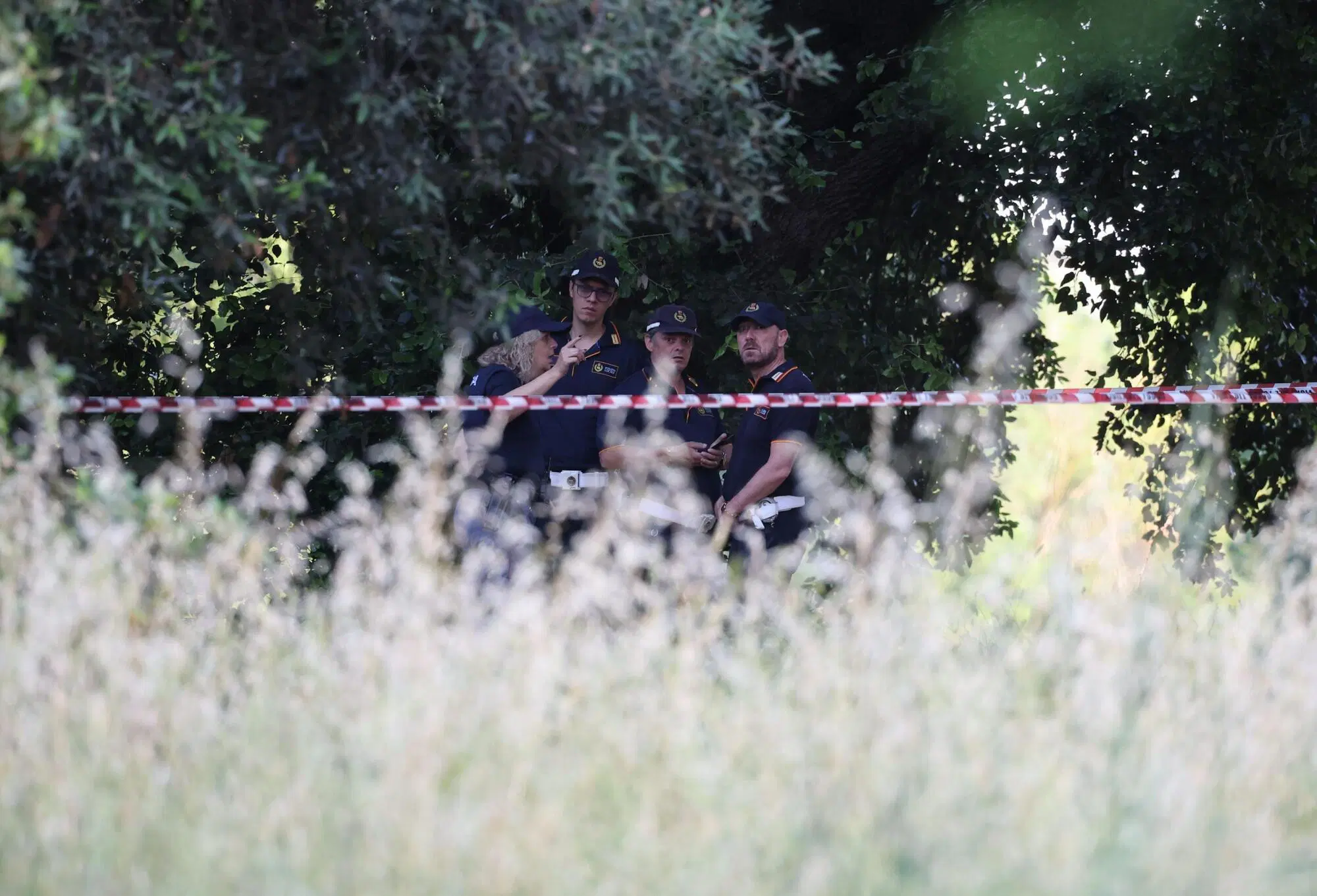 Ansa/Massimo PercossiNeonato trovato morto in villa Pamphili, sopralluogo del pm