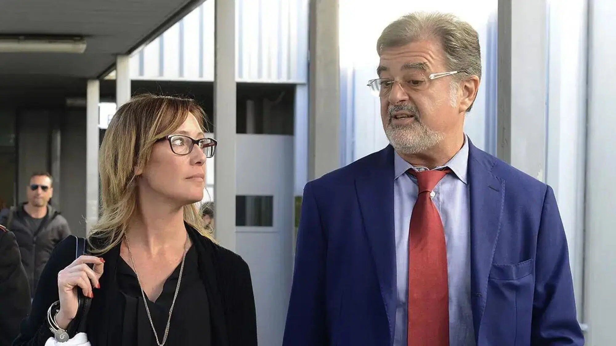 Fabio Anselmo, gi&agrave; avvocato di Stefano Cucchi, qui con Ilaria Cucchi