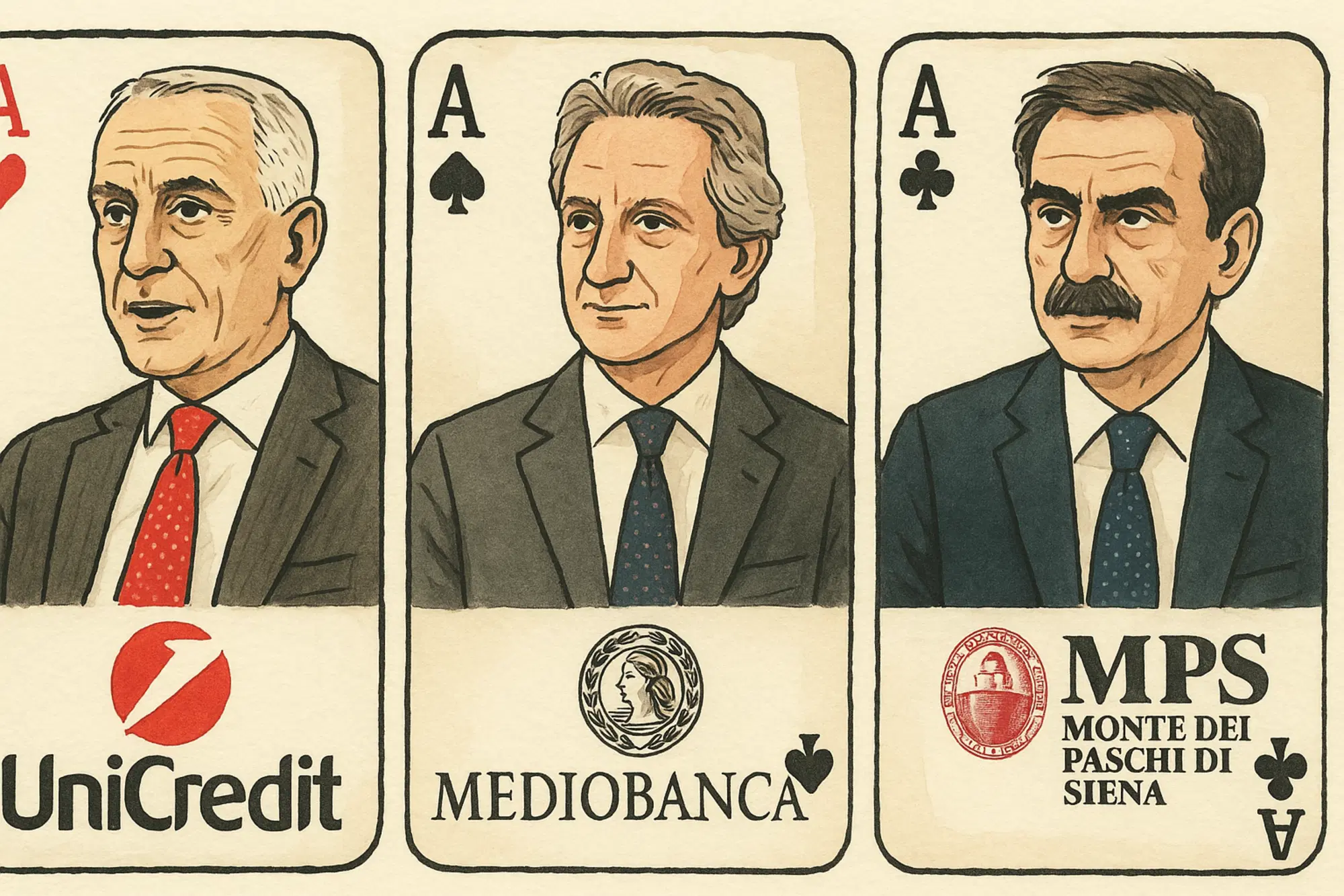 orcel nagel lovaglio assi unicredit mediobanca mps risiko bancario