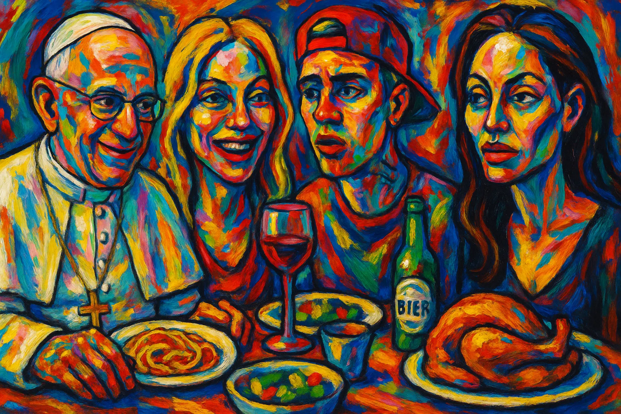 papa prevost madonna bieber jolie