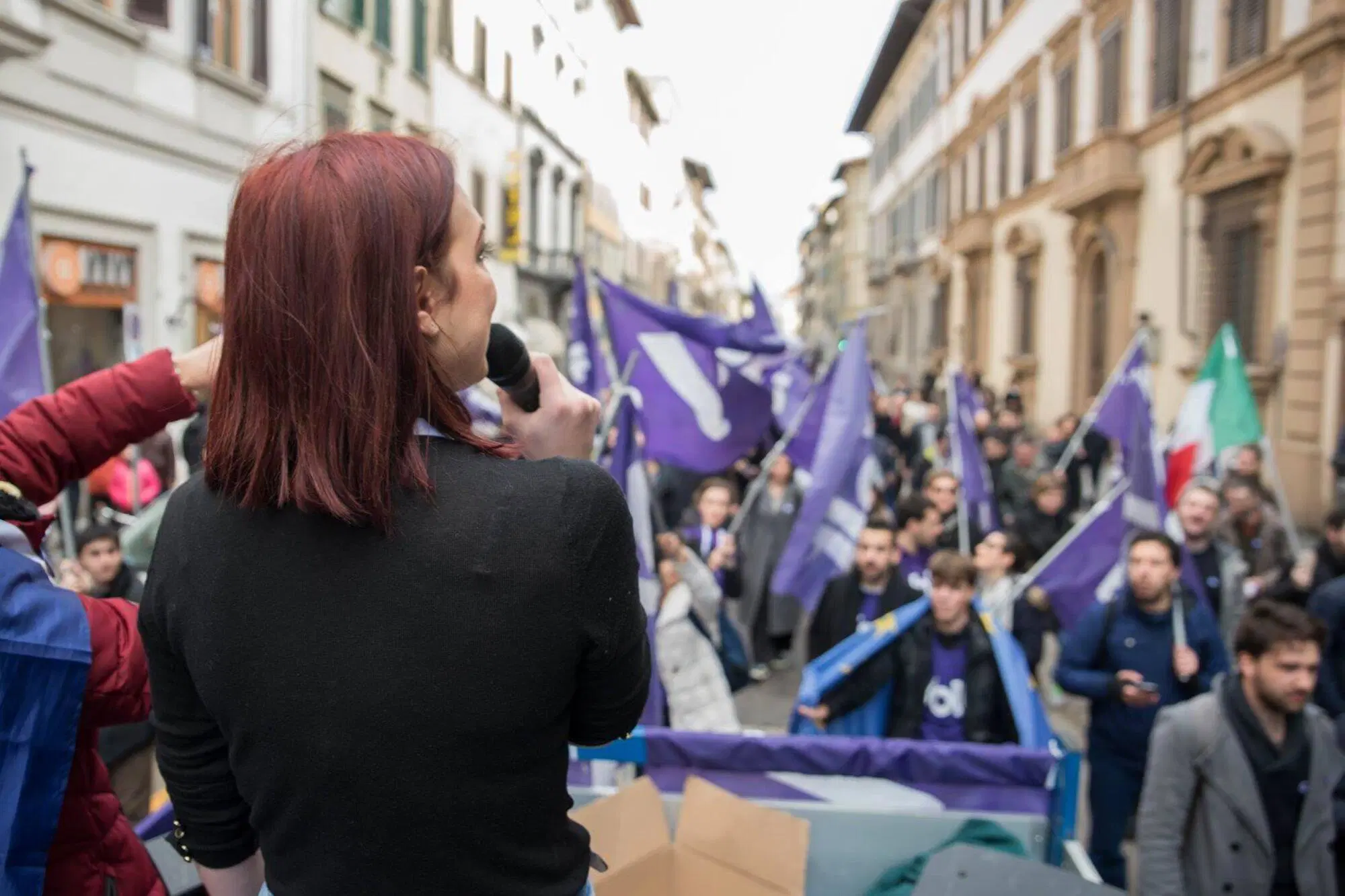 Una manifestazione di Volt