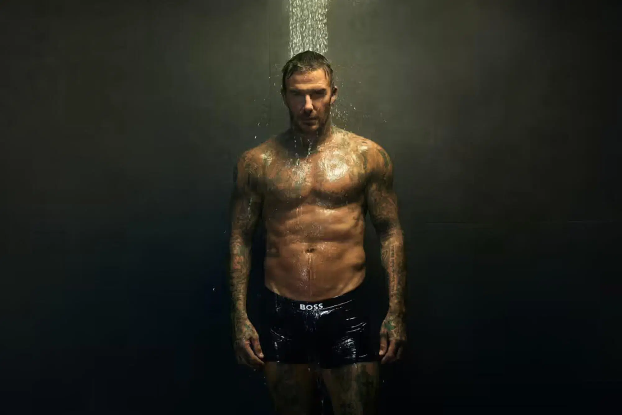 David Beckham nella campagna Hugo Boss