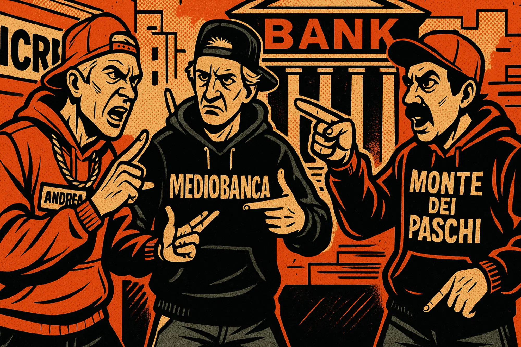 orcel unicredit nagel mediobanca lovaglio monte dei paschi dissing risiko bancario