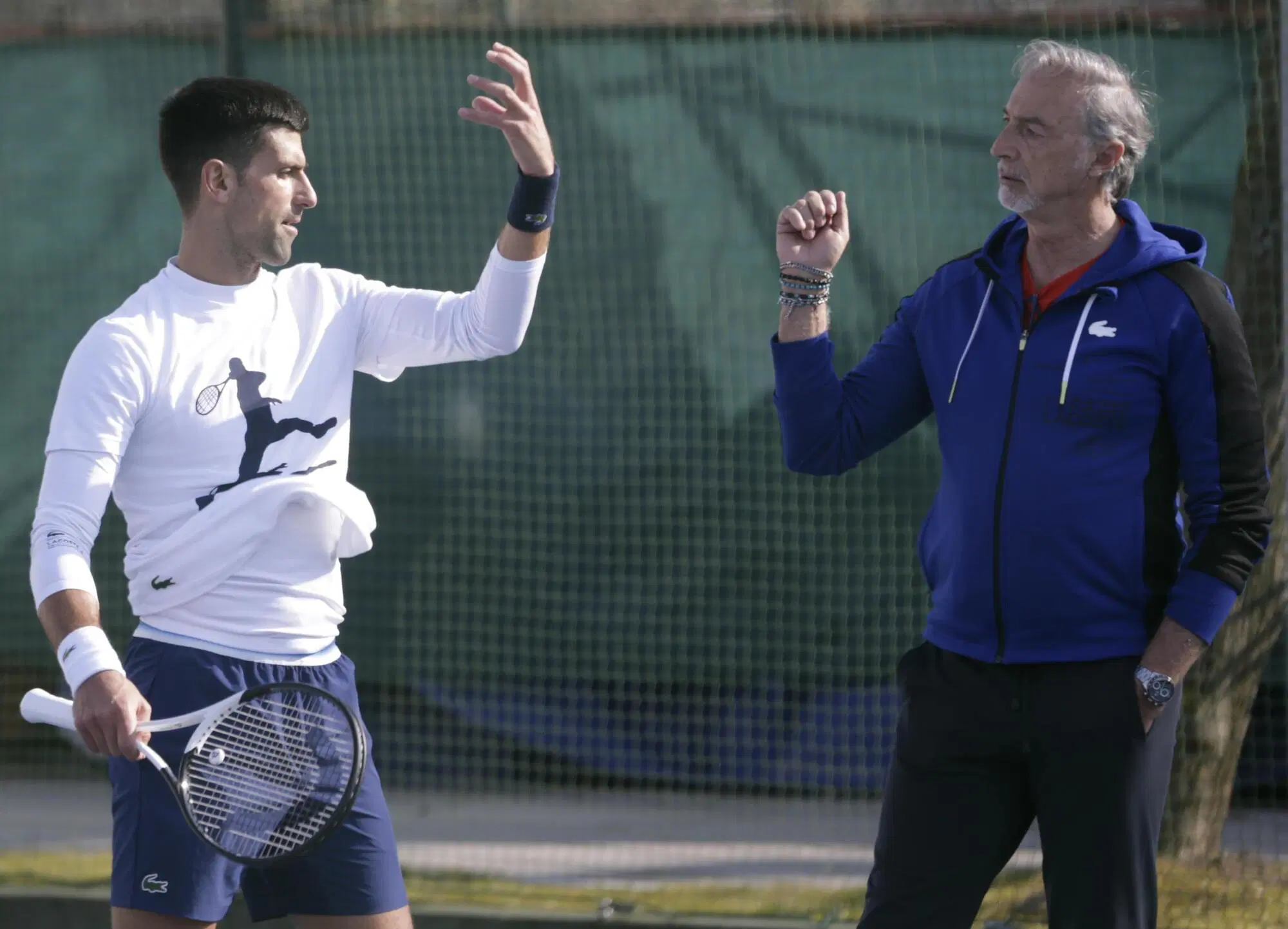 Marco Panichi e Novak Djokovic
