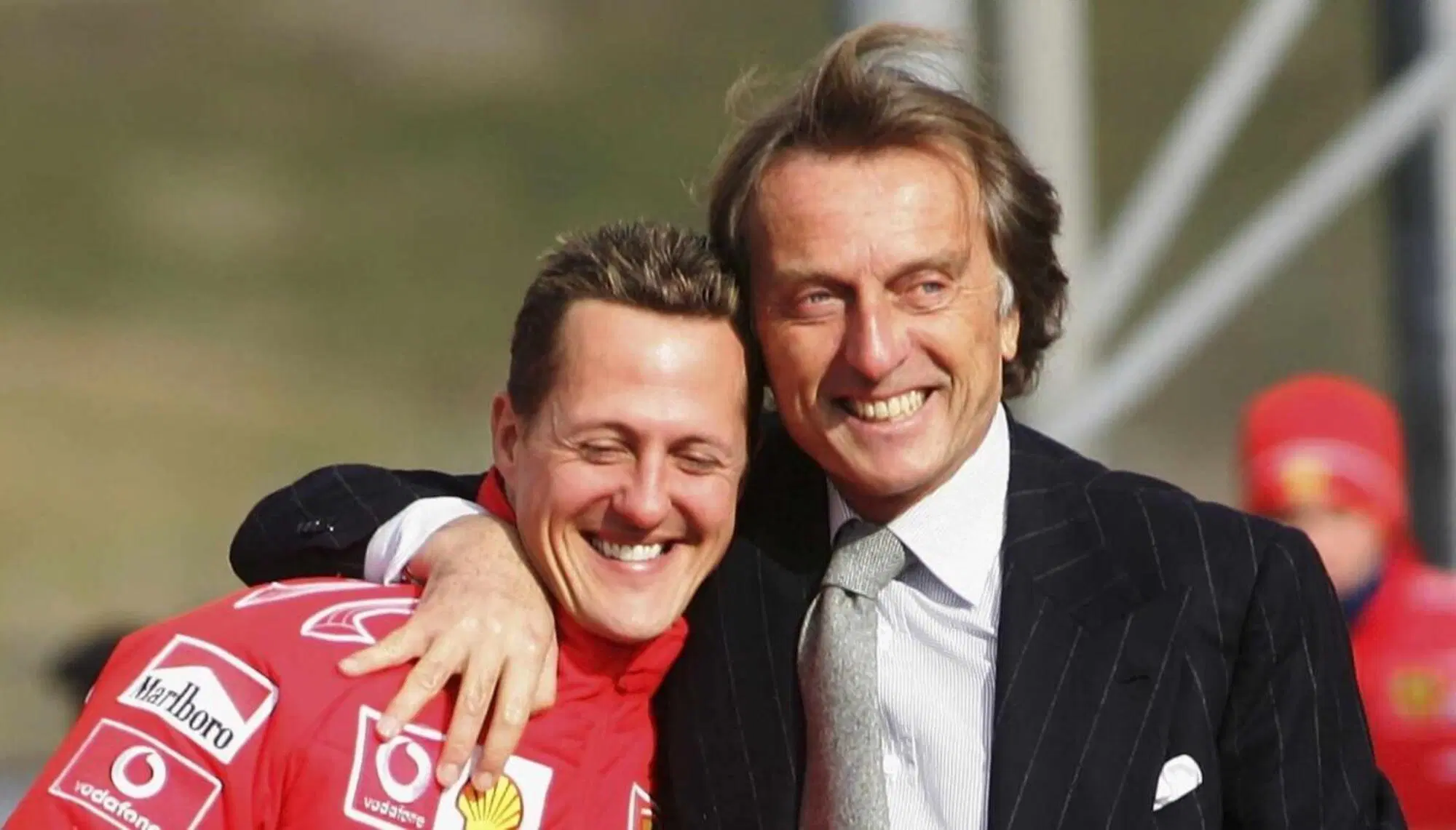 Luca Cordero di Montezemolo insieme a Michael Schumacher