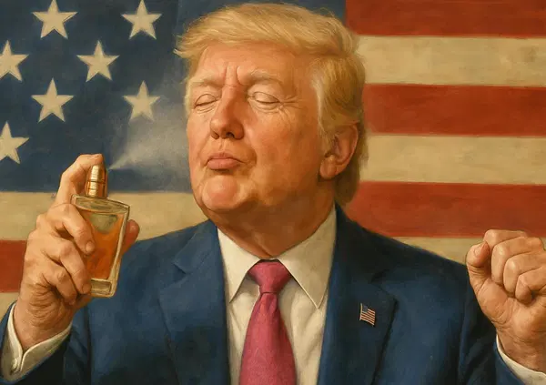 Che odore ha Trump? Ecco il nuovo profumo del presidente Usa, &ldquo;Victory 45-47&rdquo;: &ldquo;Sa di vittoria, forza e successo&rdquo; e c&rsquo;&egrave; anche la versione femminile. Altro che saponette di Sydney Sweeany e candele hot di Gwyneth Paltrow&hellip; E quanto costa?
