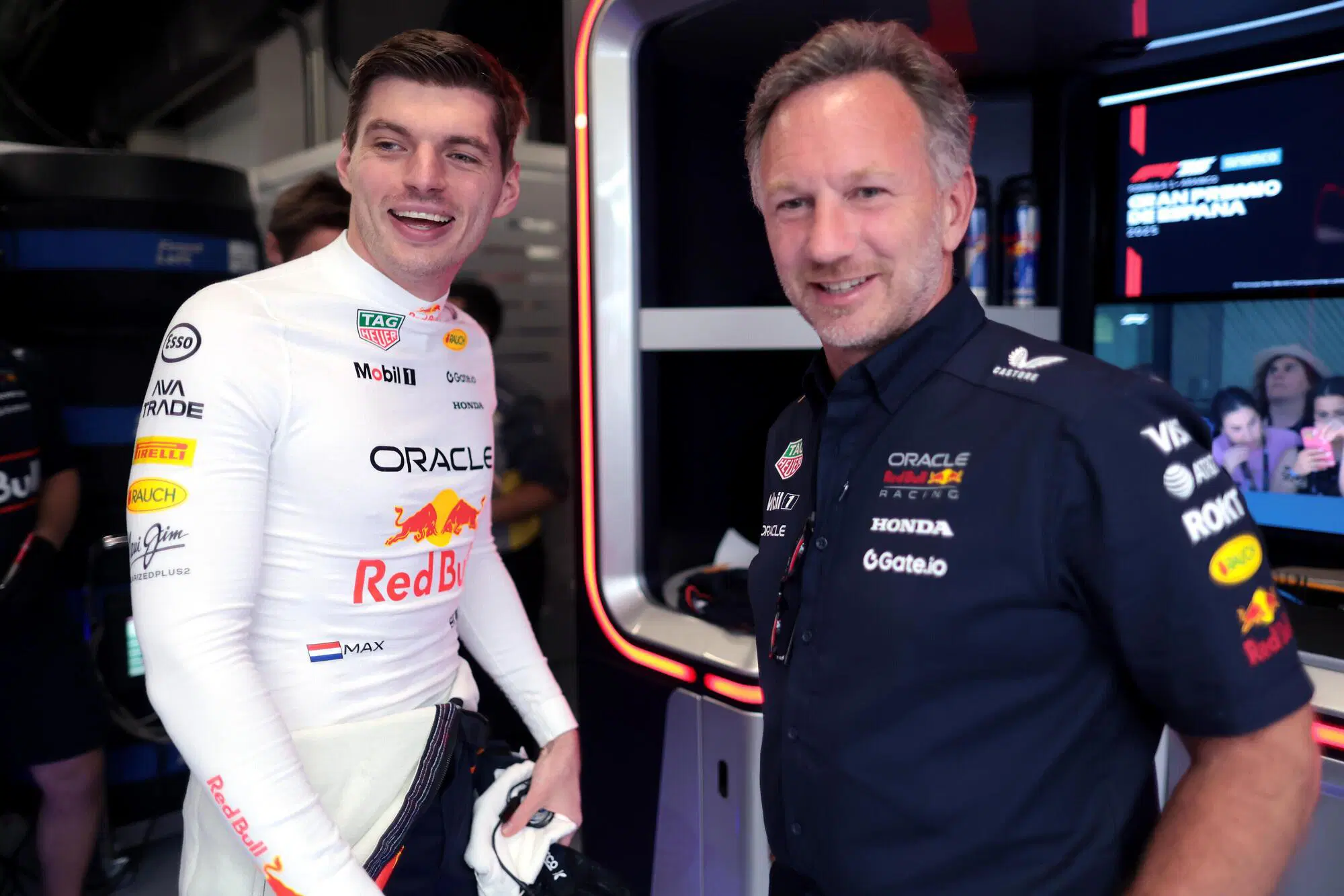 Christian Horner e Max Verstappen