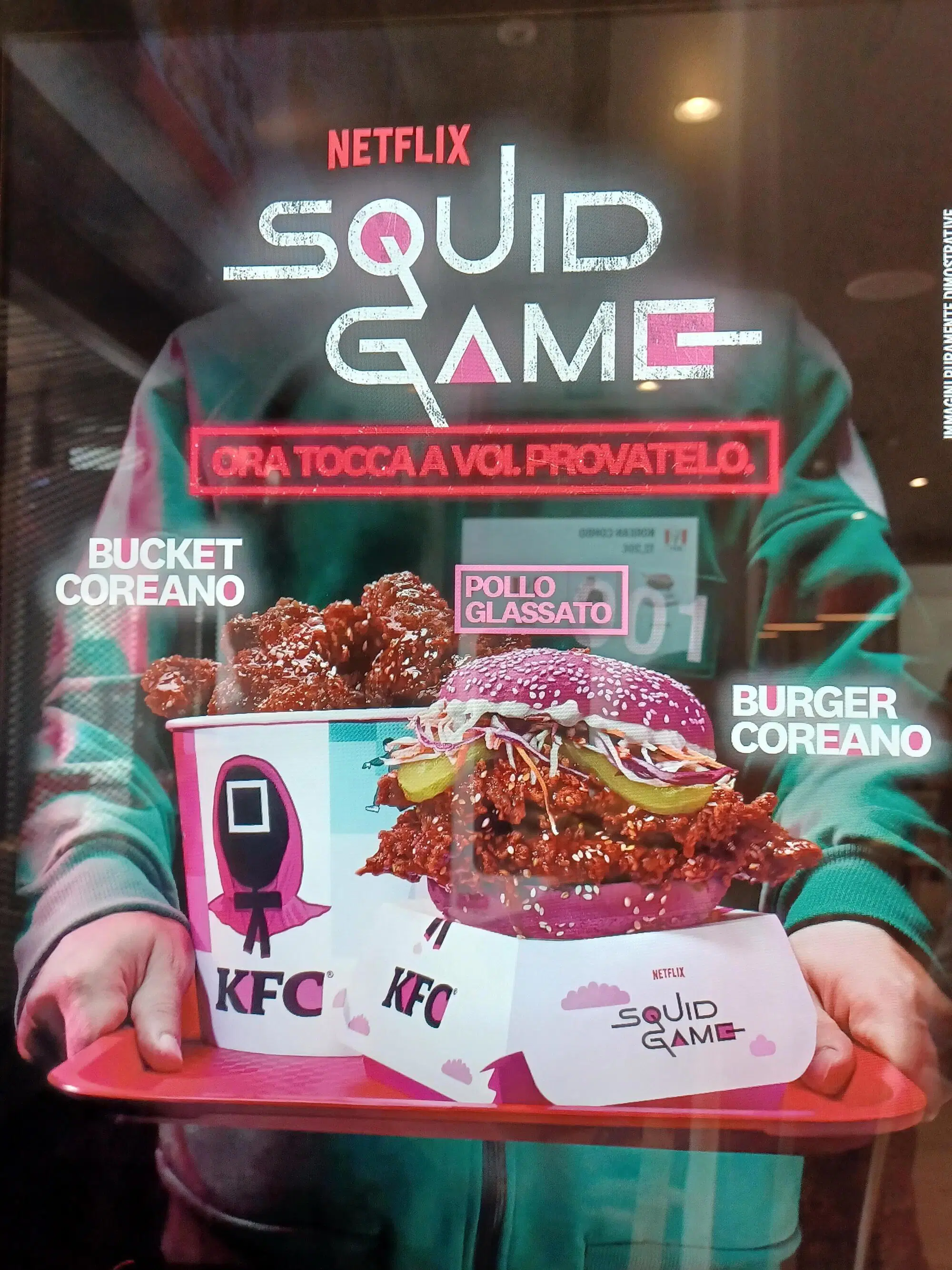 Il panino ispirato a Squid Game da Kentucky Fried Chicken