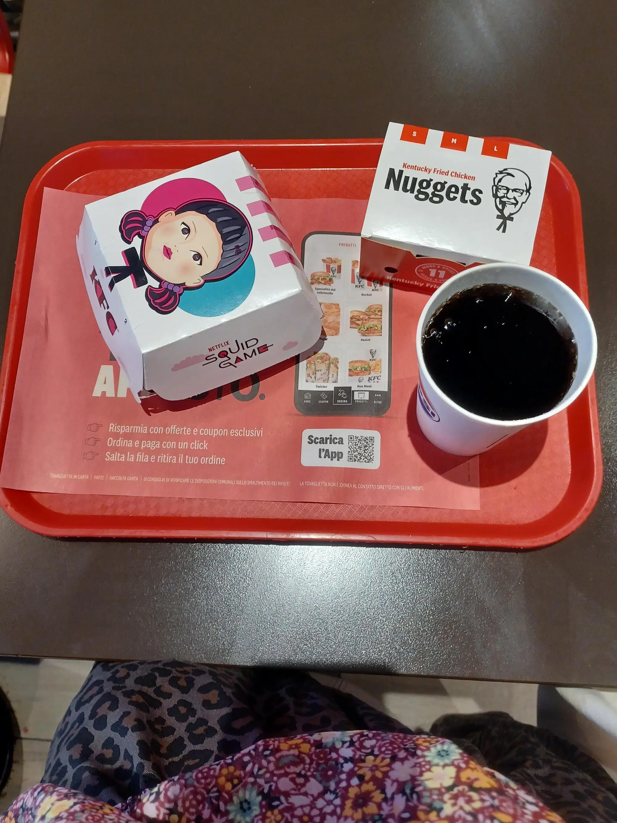 Il men&ugrave; ispirato a Squid Game da Kentucky Fried Chicken