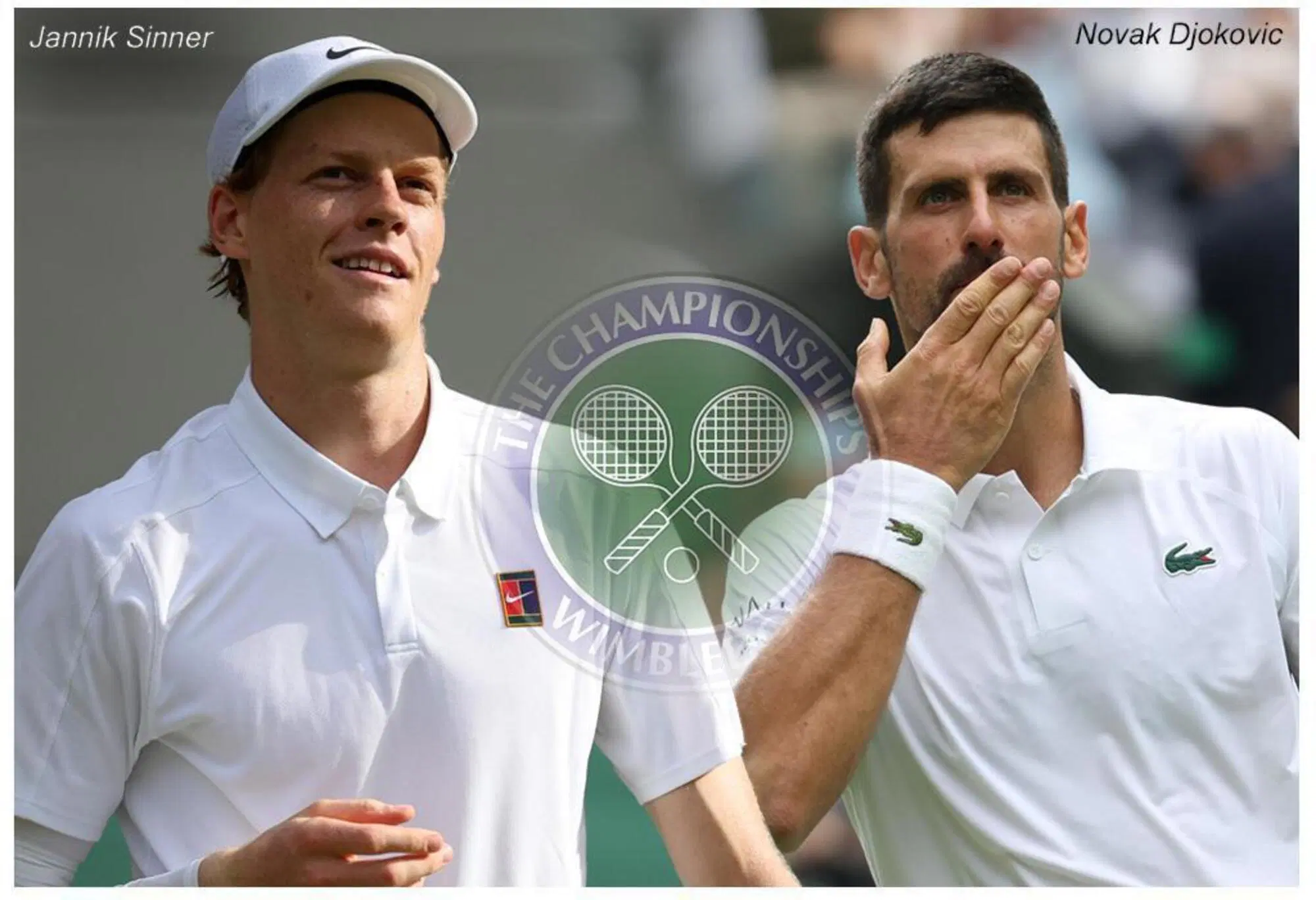 Jannik Sinner e Novak Djokovic