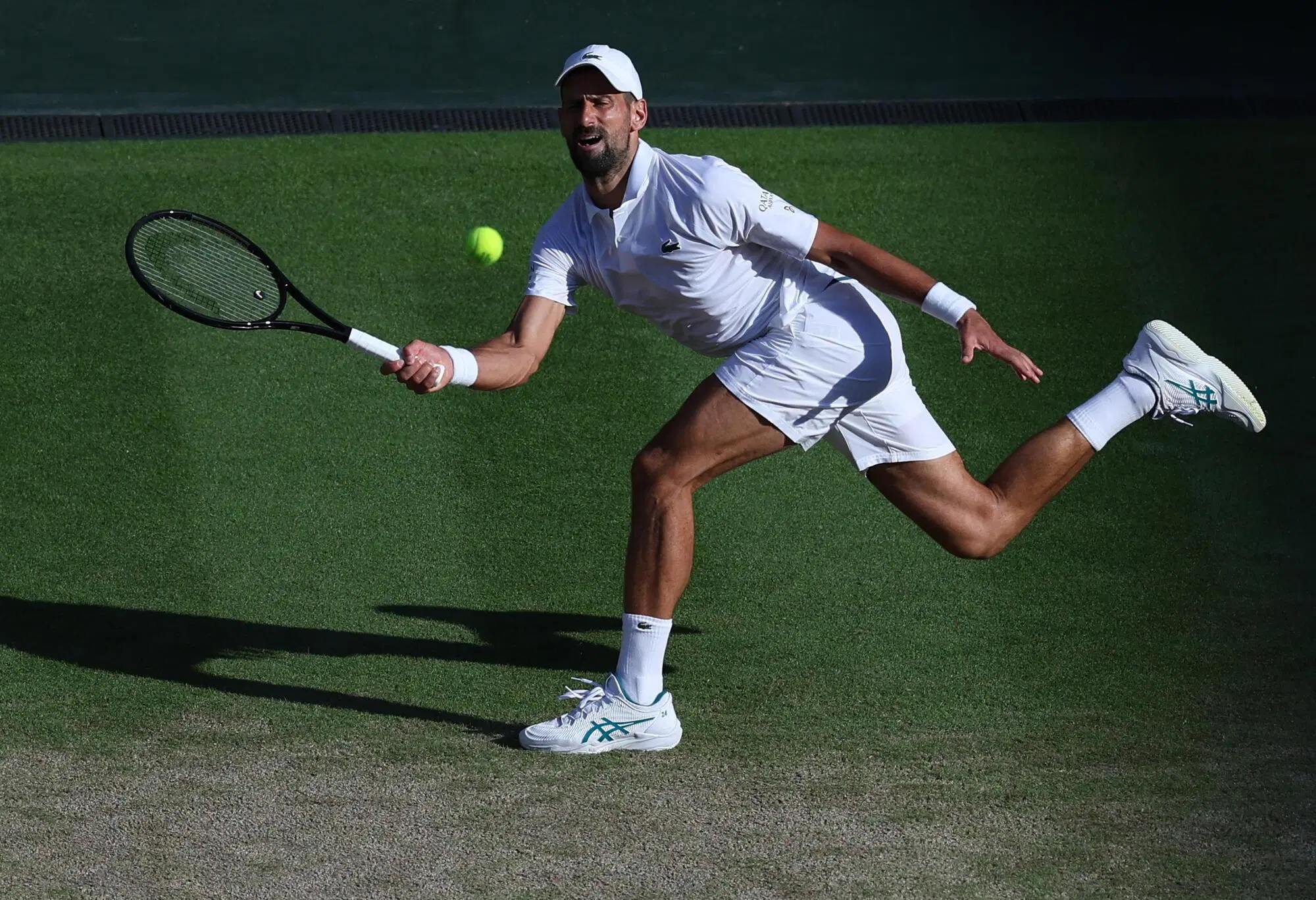 Djokovic durante il match contro Sinner