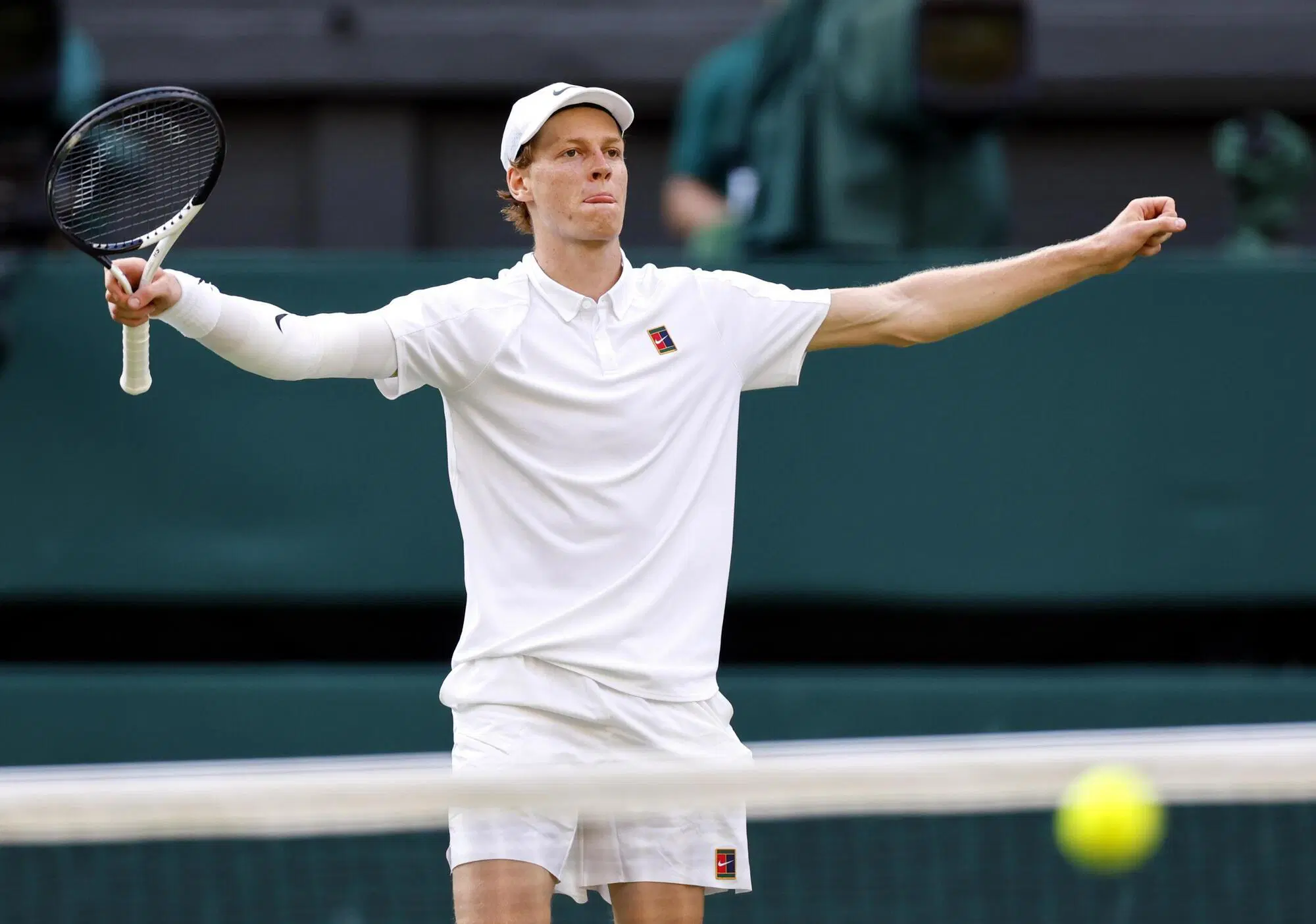 Anche Jannik Sinner &egrave; sembrato non sudare a Wimbledon