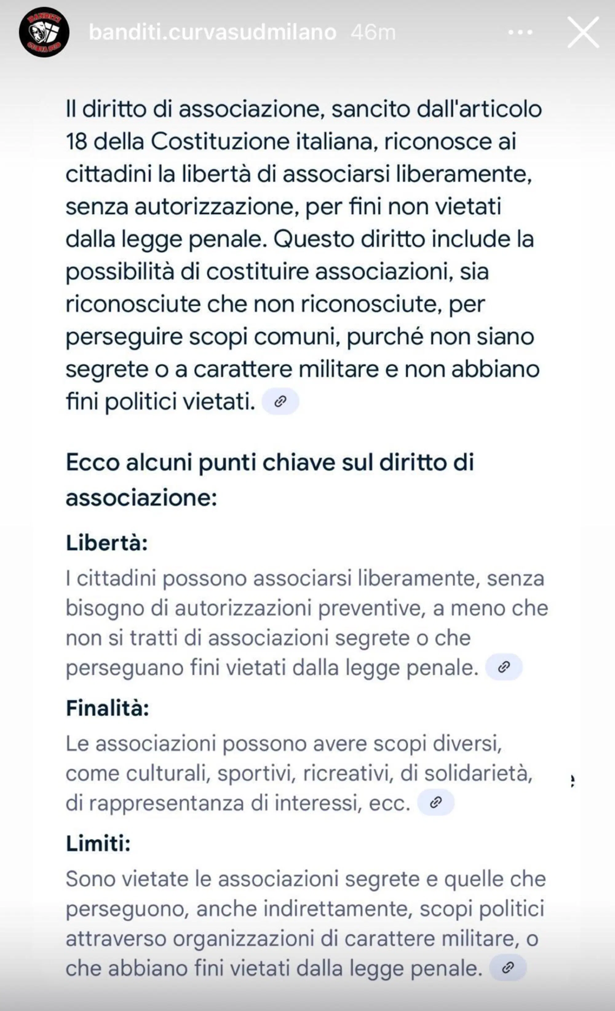 I Banditi citano la costituzione e l'art. 18