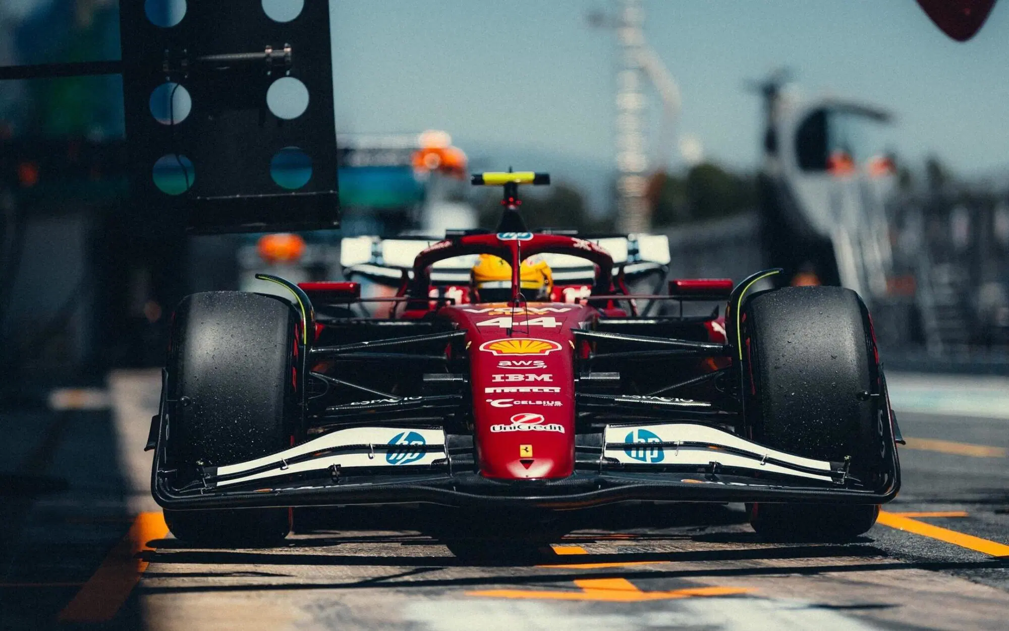 Lewis Hamilton Ferrari Barcellona