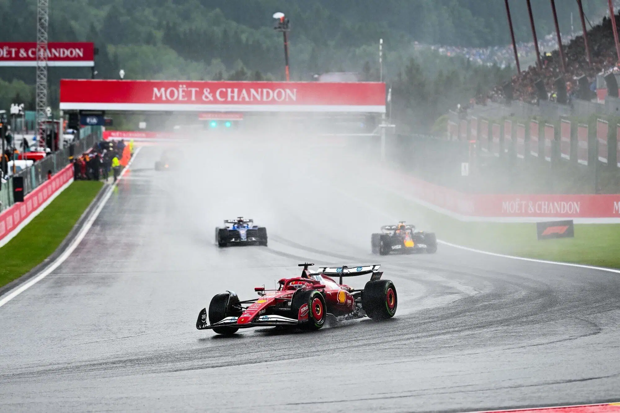 Charles Leclerc Ferrari Spa Gara