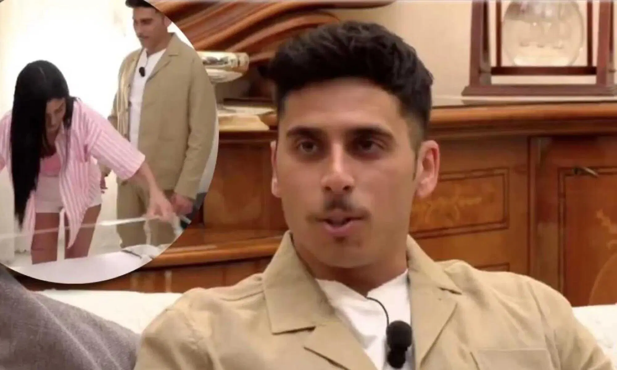 Maria Concetta che orgogliosamente cerca col nastro adesivo tracce di altre donne nel letto, sotto lo sguardo "felice" di Angelo, che poi racconta la propria situazione