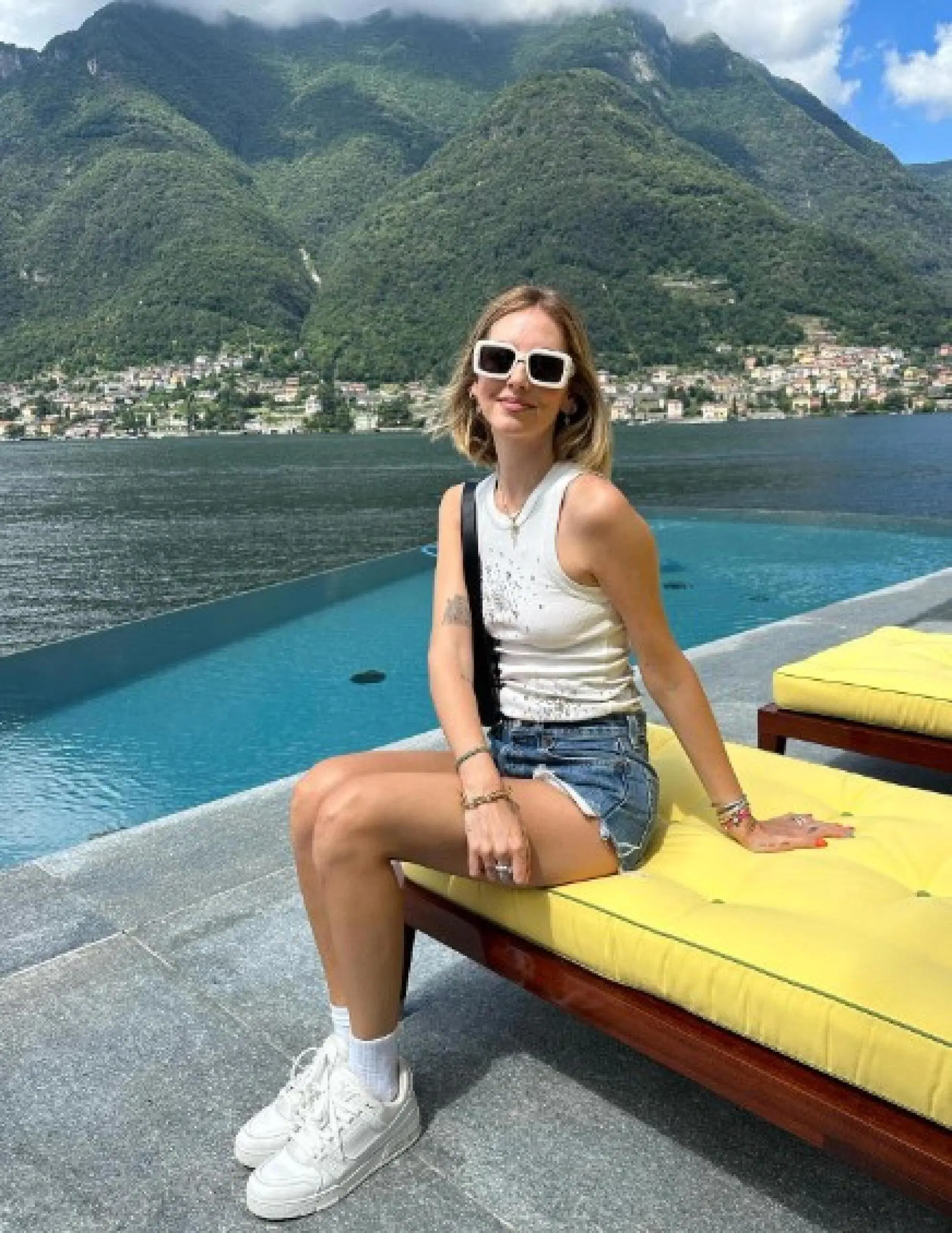 Chiara Ferragni a Villa Matilda