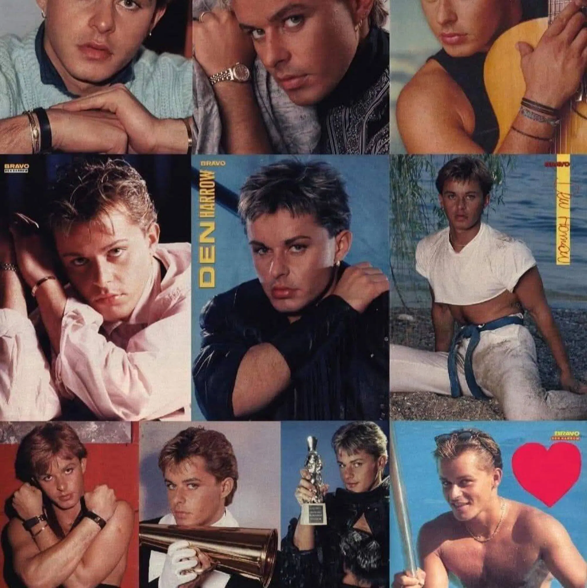 Le copertine di magazine dedicate a Den Harrow