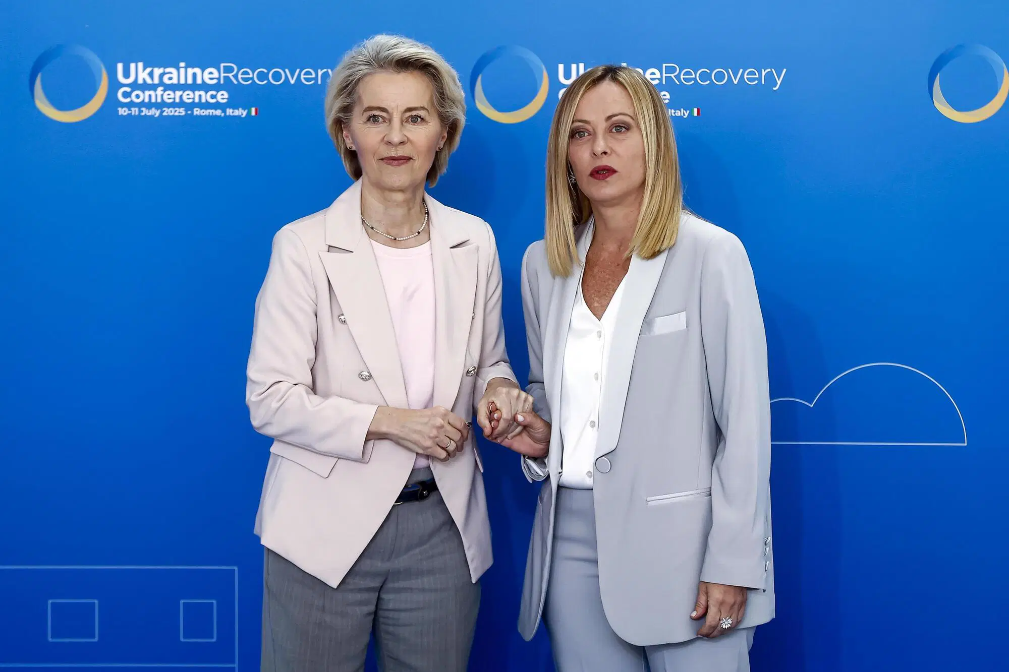 Ursula von der Leyen con Giorgia Meloni
