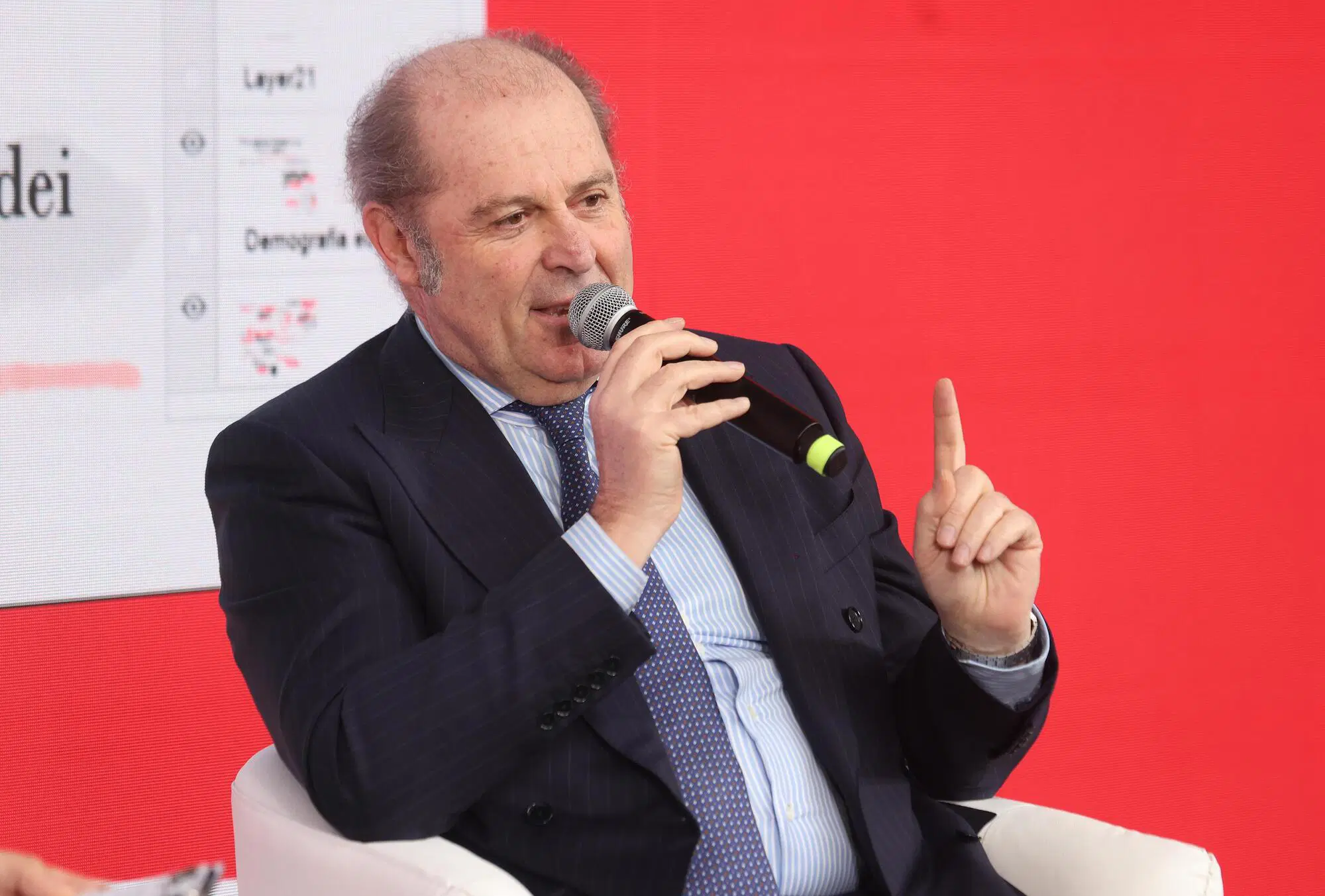 Philippe Donnet in occasione dell&rsquo;ncontro su 'L&rsquo;Italia e l'Europa di domani', per i 40 anni di Affari&amp;Finanza, Milano 4 Marzo 2024