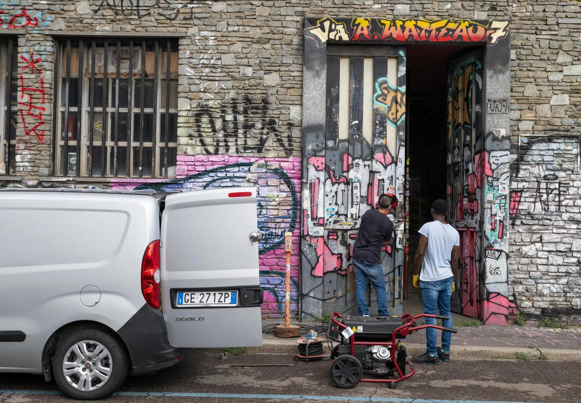 Lo sgombero del centro sociale Leoncavallo a Milano
