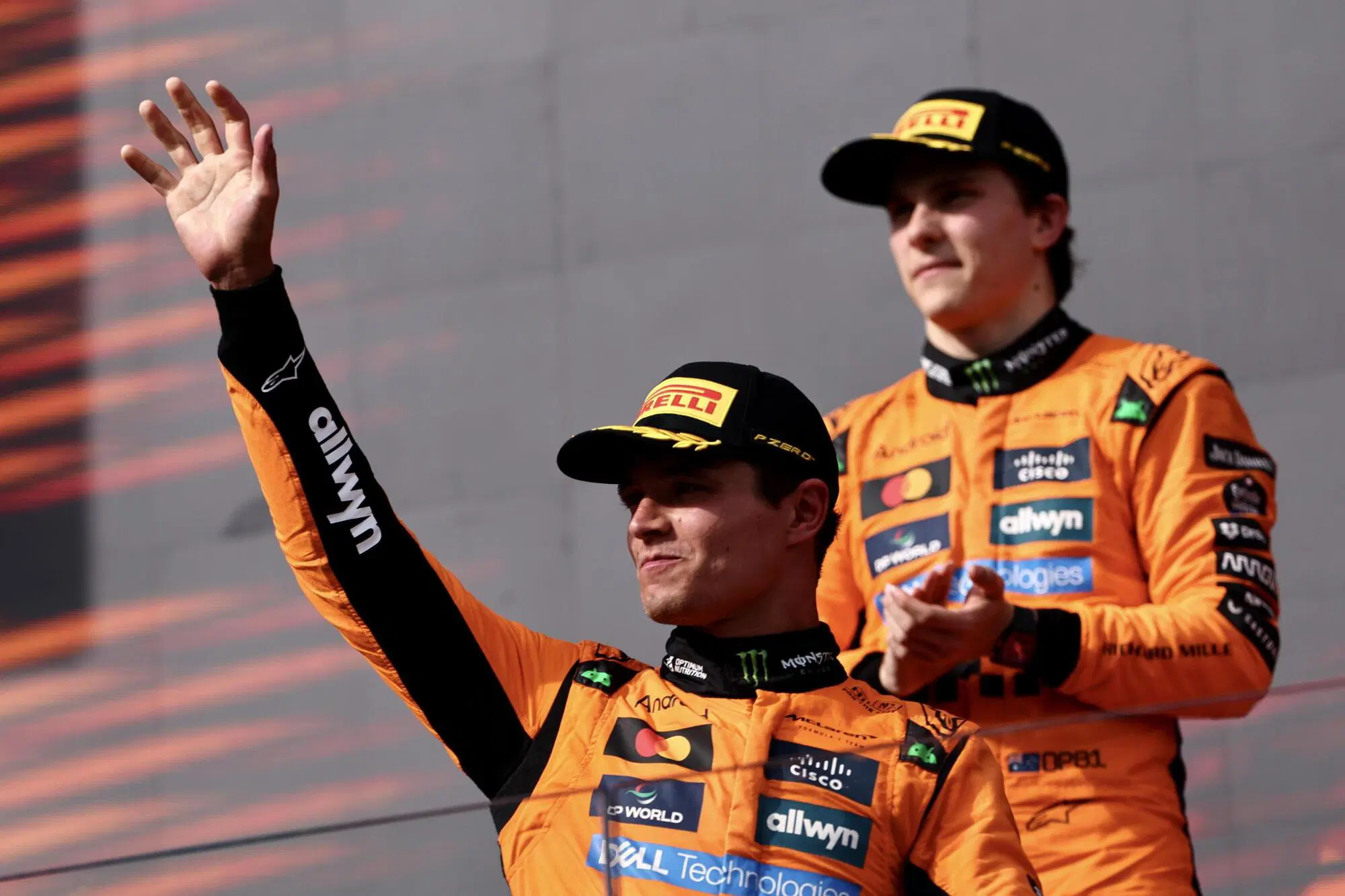 Lando Norris Oscar Piastri McLaren F1