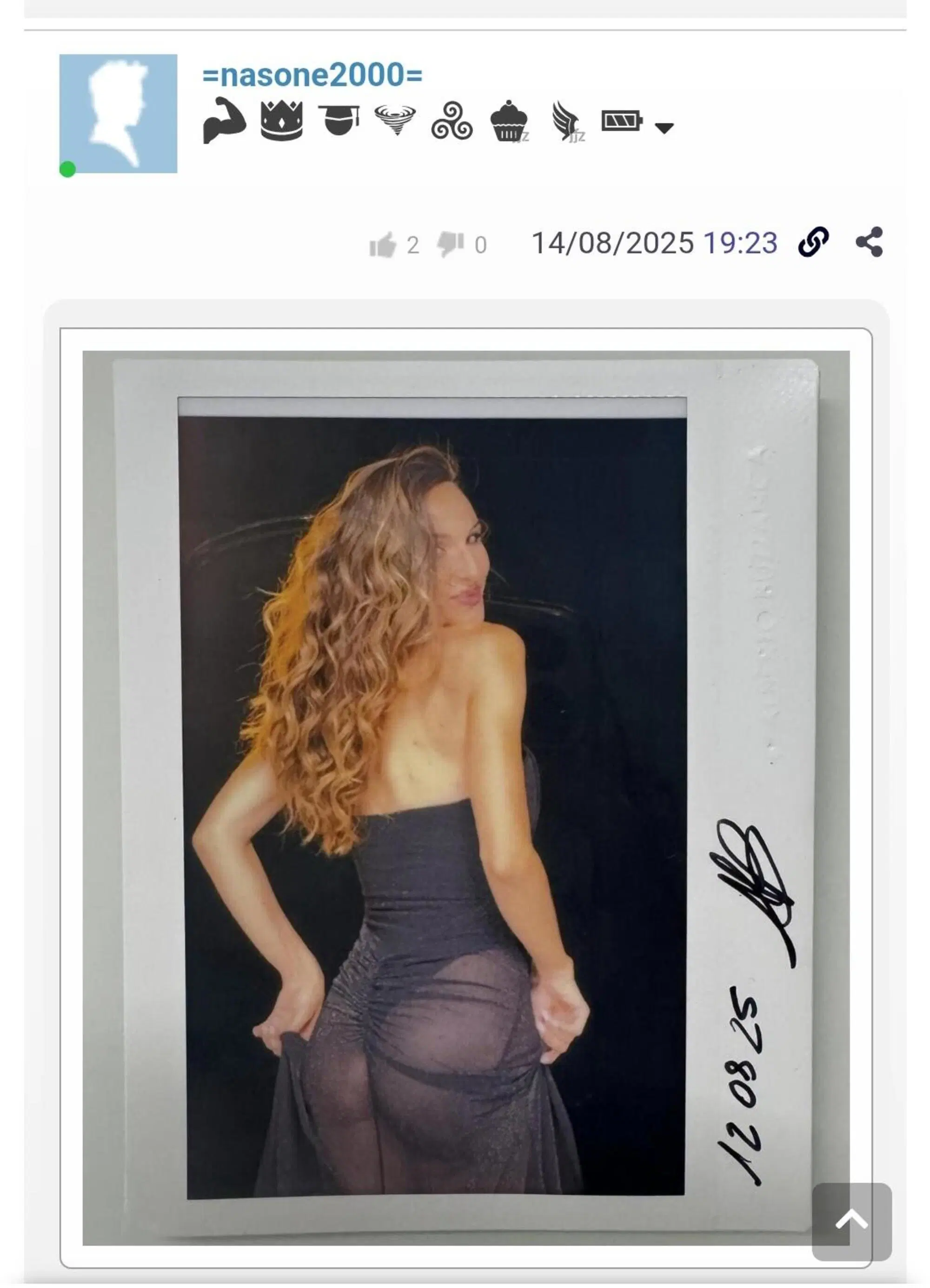 Chiara Squaglia di Striscia sul Forum