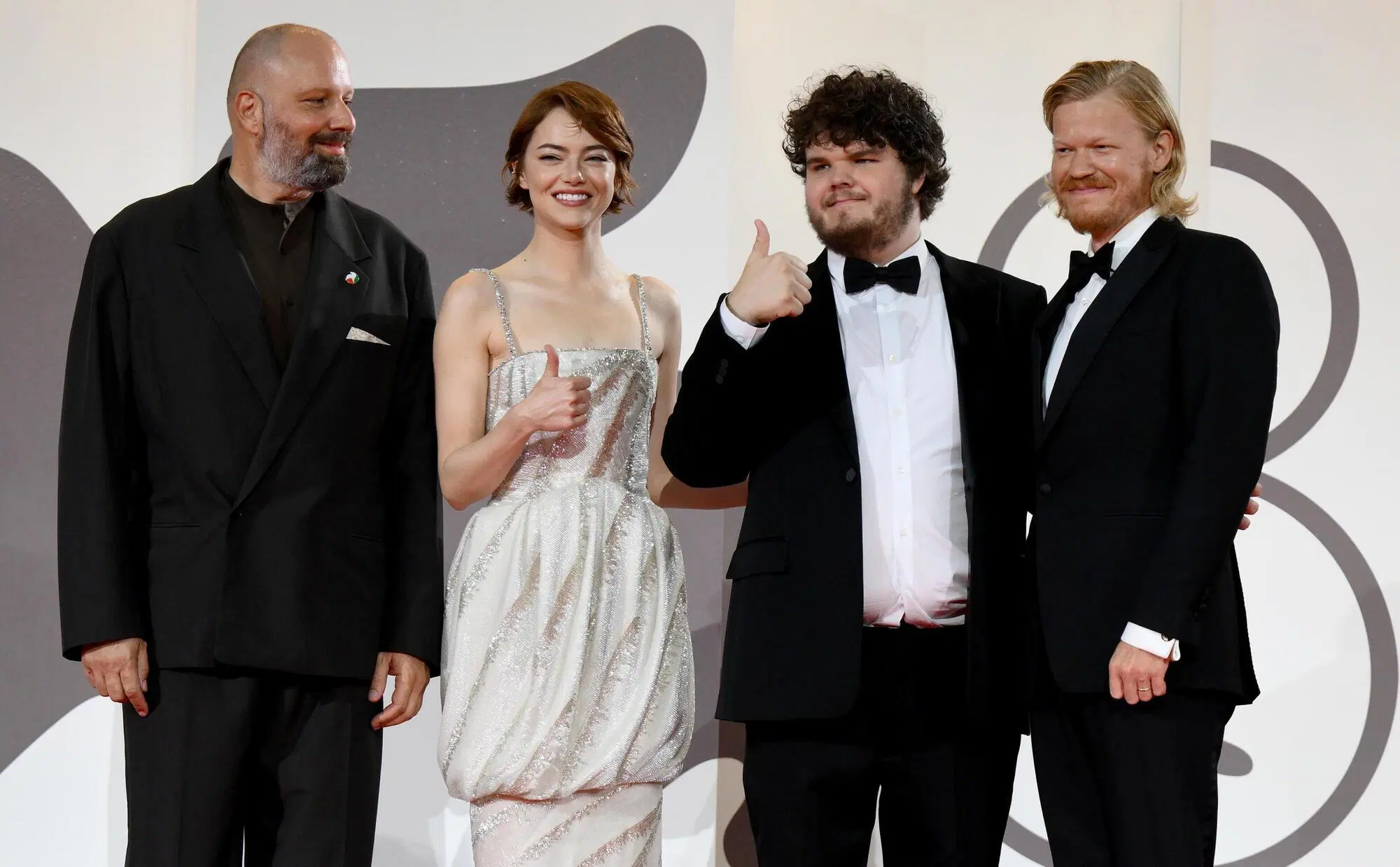 ansa Il cast di Bugonia alla 82 Mostra del cinema di Venezia