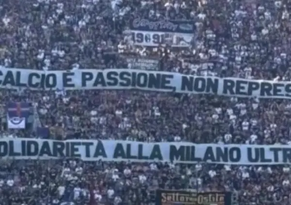 La curva del Bologna si schiera con la Nord e la Sud e &ldquo;boicotta&rdquo; la trasferta a San Siro: &ldquo;Solidariet&agrave; agli ultras. &Egrave; un precedente pericoloso per tutti&rdquo;. E Ciccarelli ringrazia