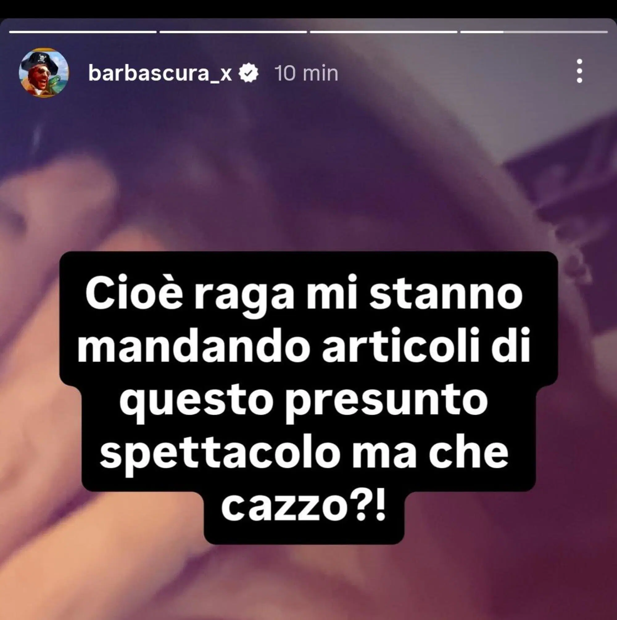 Barbascura ha scoperto lo spettacolo fantasma