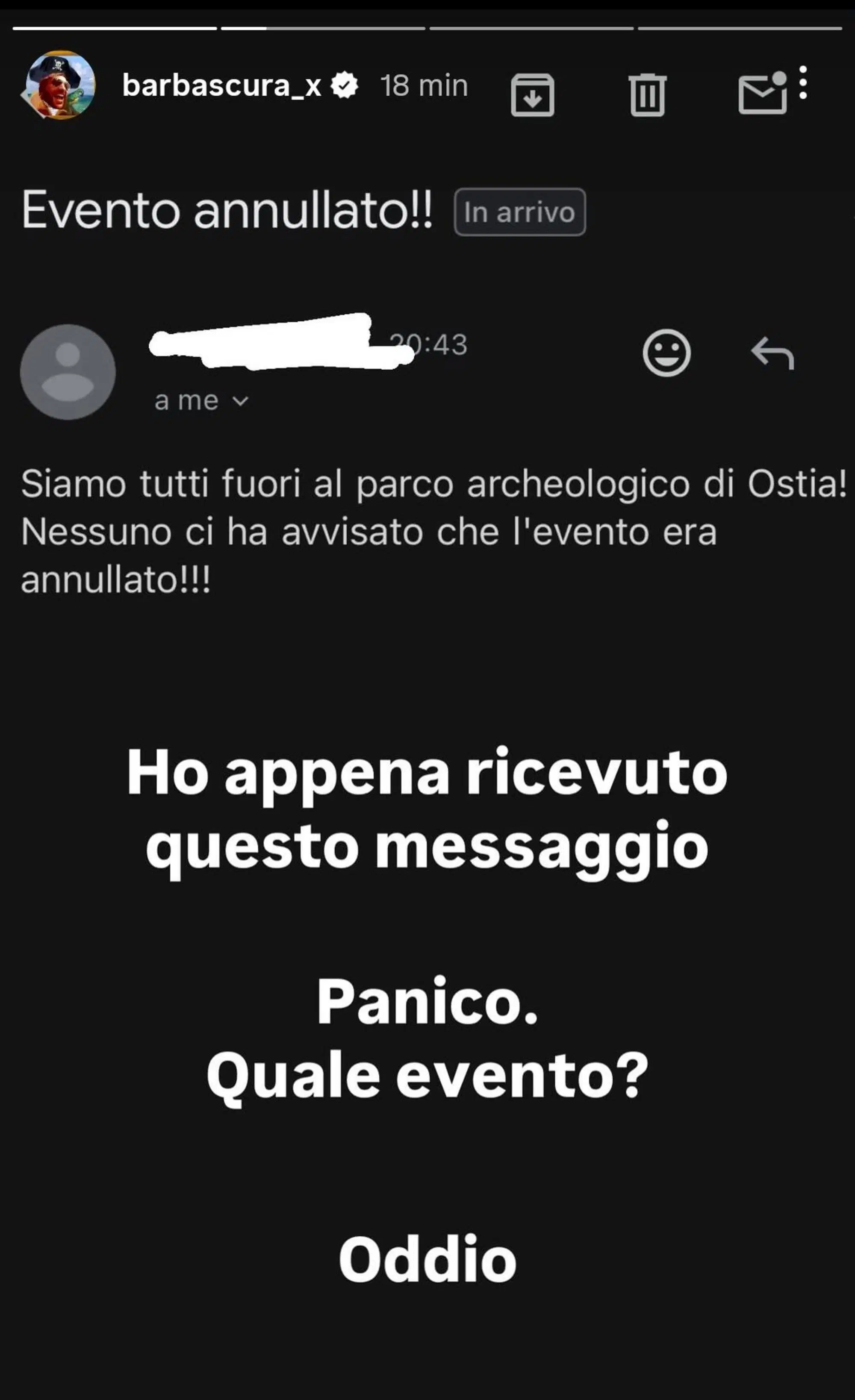 Lo spettacolo inesistente