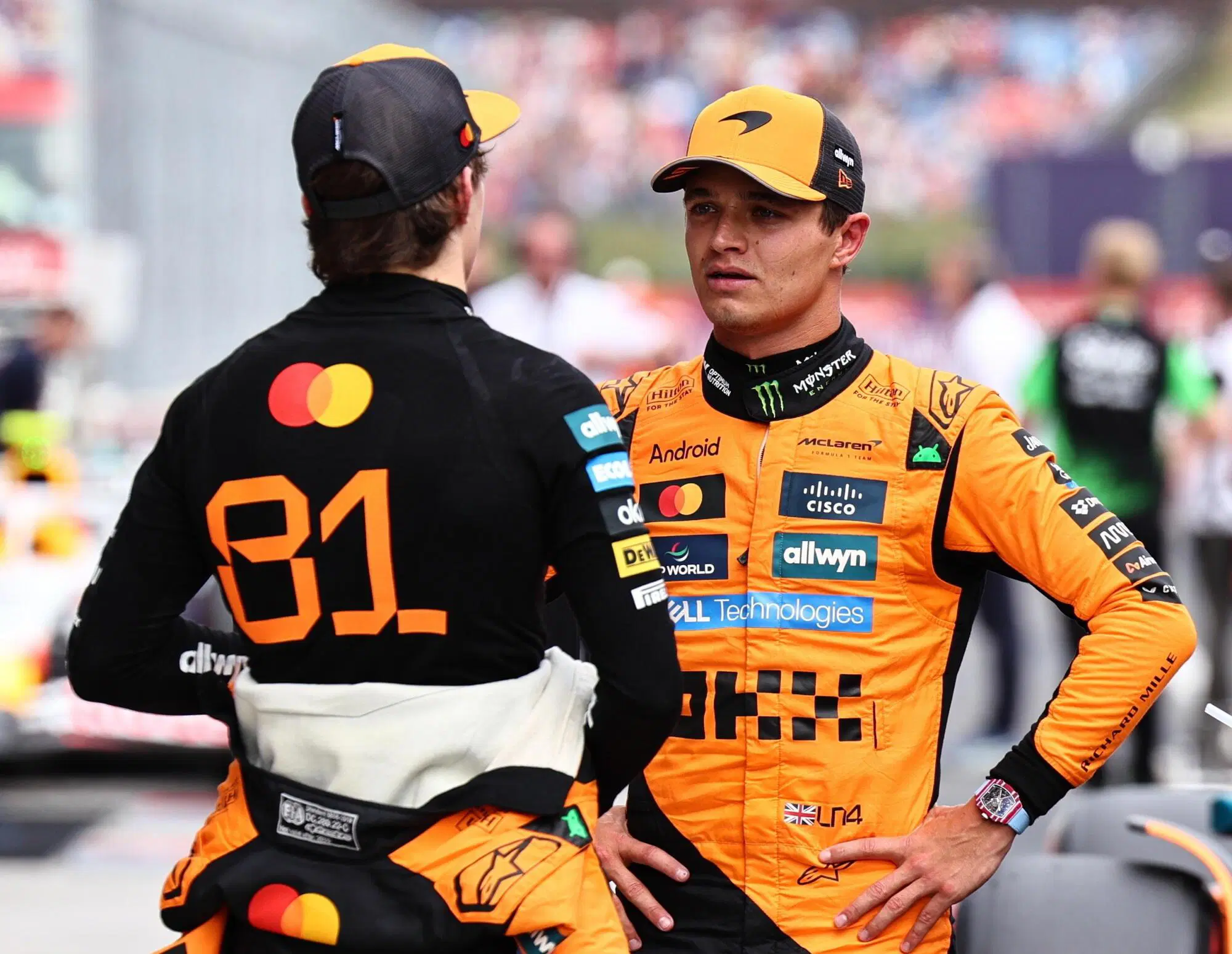  Oscar Piastri e Lando Norris, Gran Premio d'Ungheria 2025