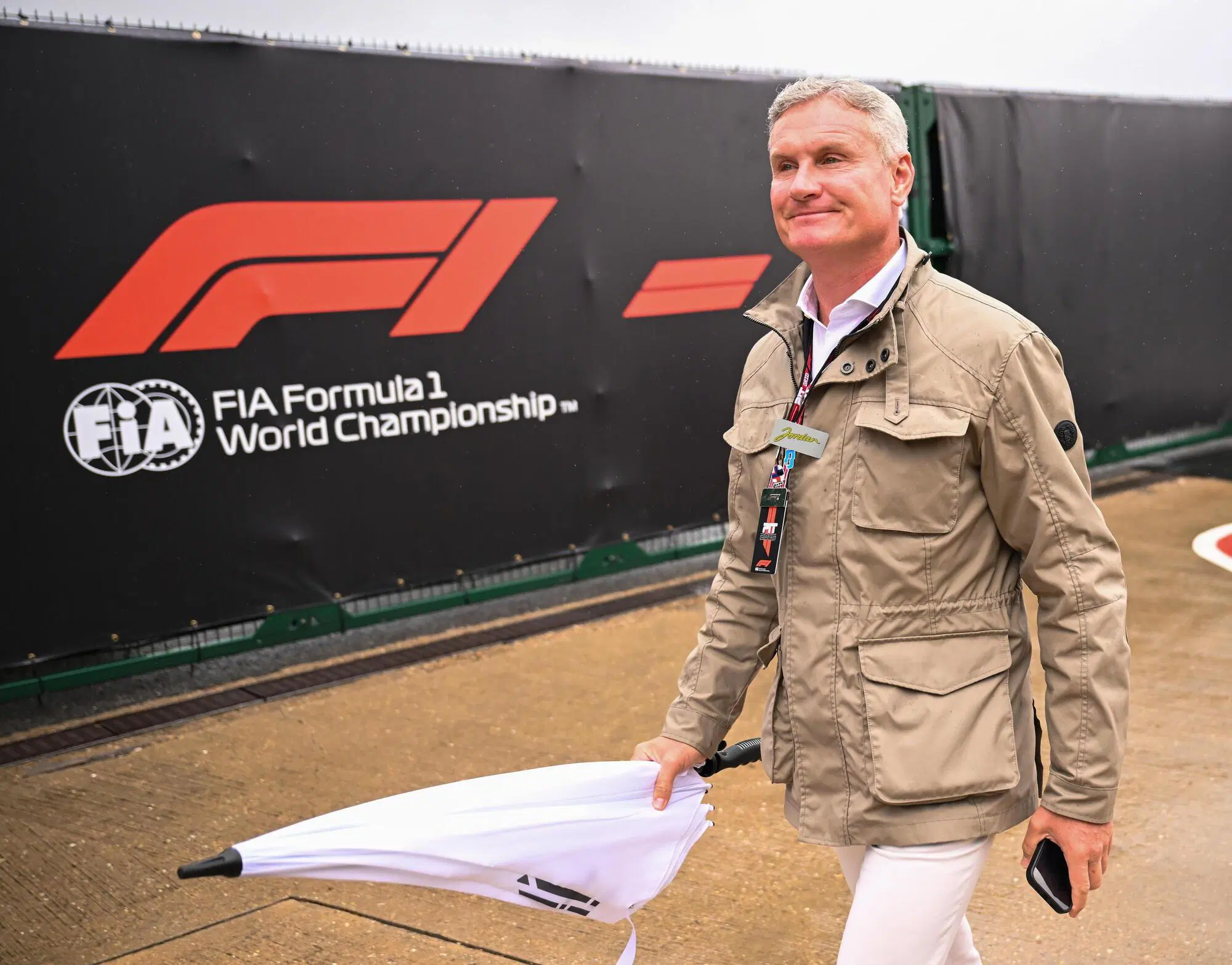 David Coulthard nel paddock di Formula 1