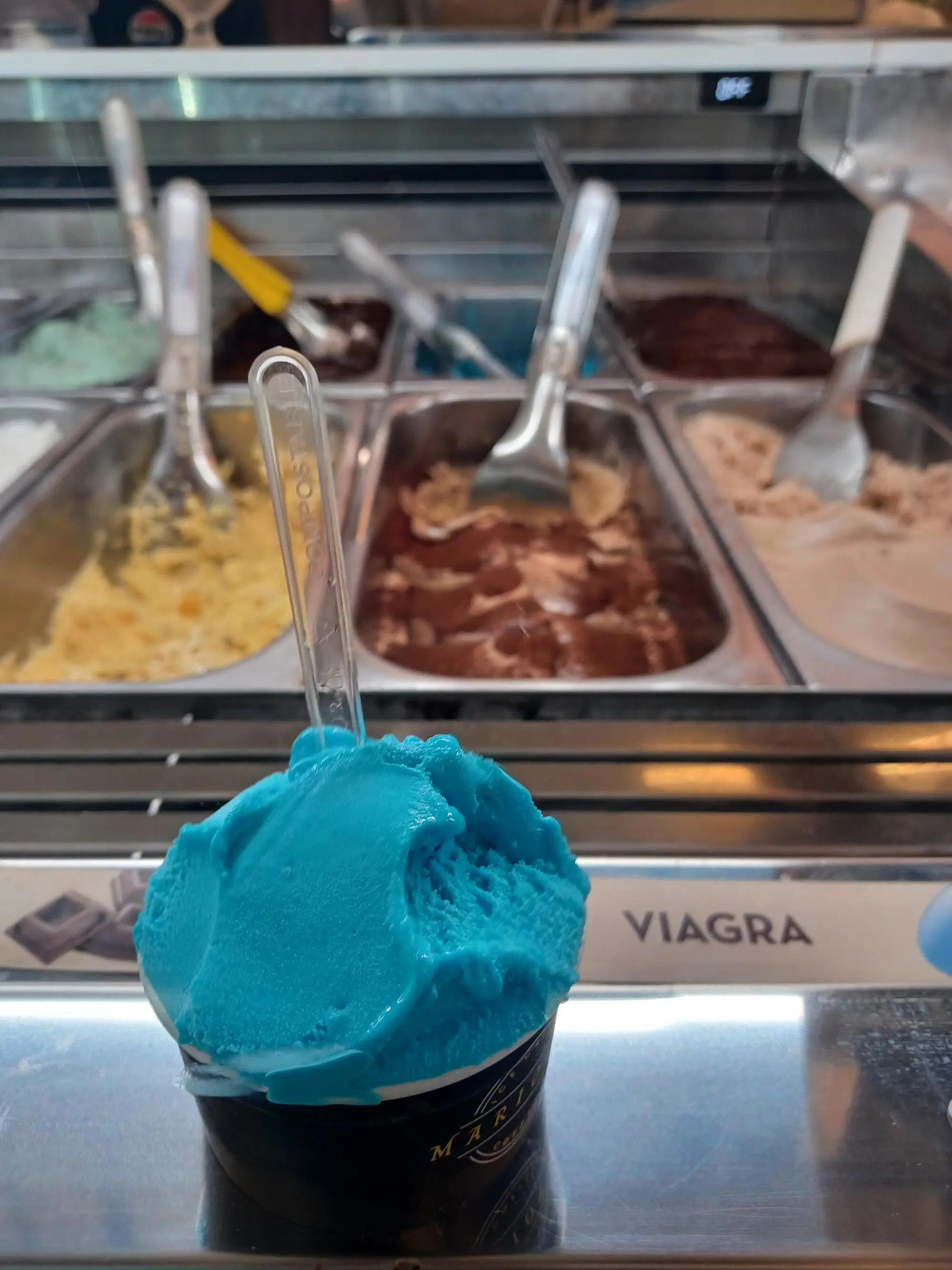 Il gelato al viagra alla Gelateria Mariotti di Roma