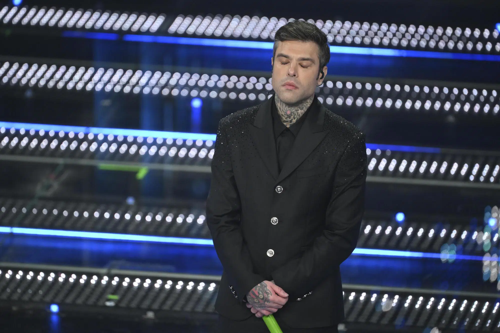 Il rapper Fedez a Sanremo