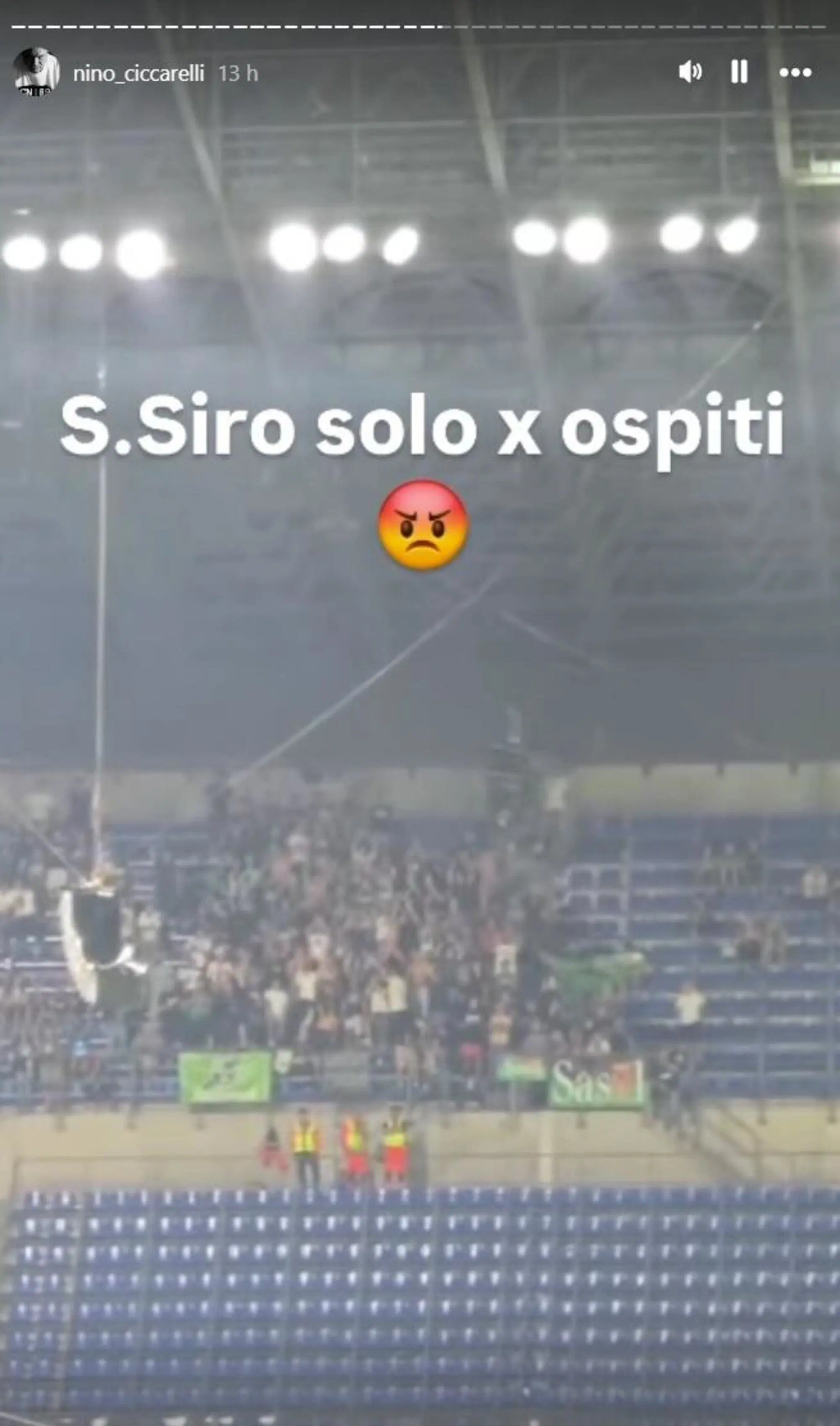 "San Siro solo per ospiti", per Nino Ceccarelli