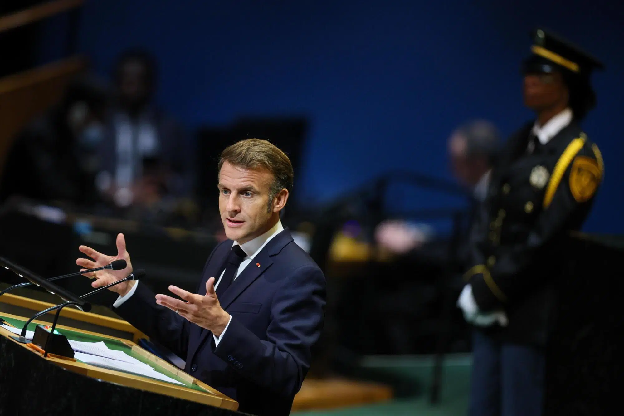 Emmanuel Macron all'Onu