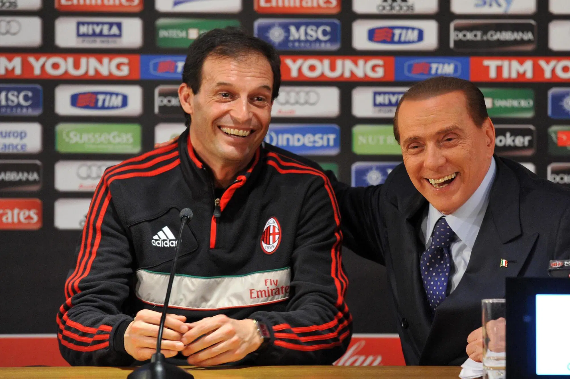 Allegri e Berlusconi