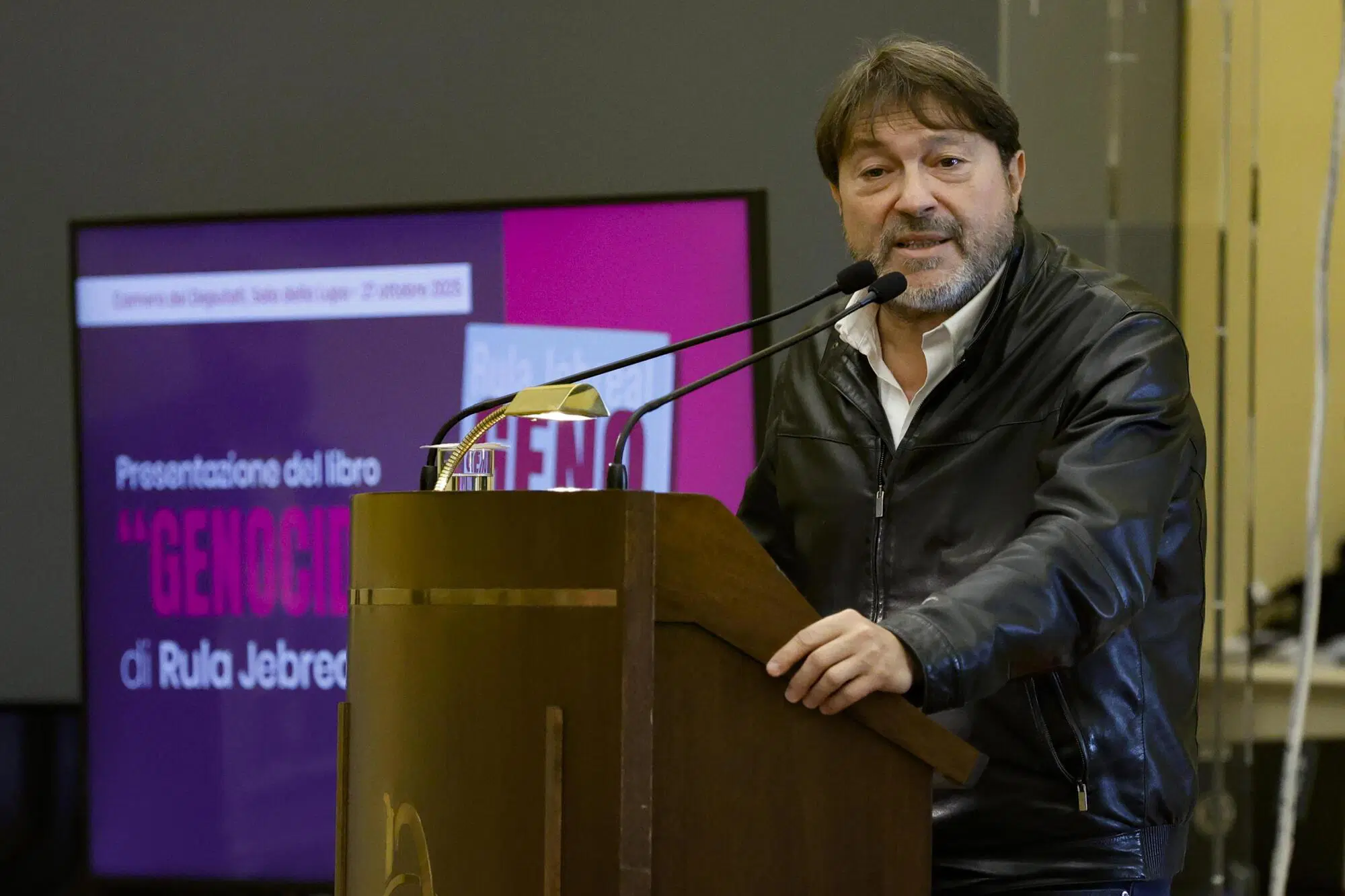 Sigfrido Ranucci alla presentazione del libro di Rula Jebreal Ansa