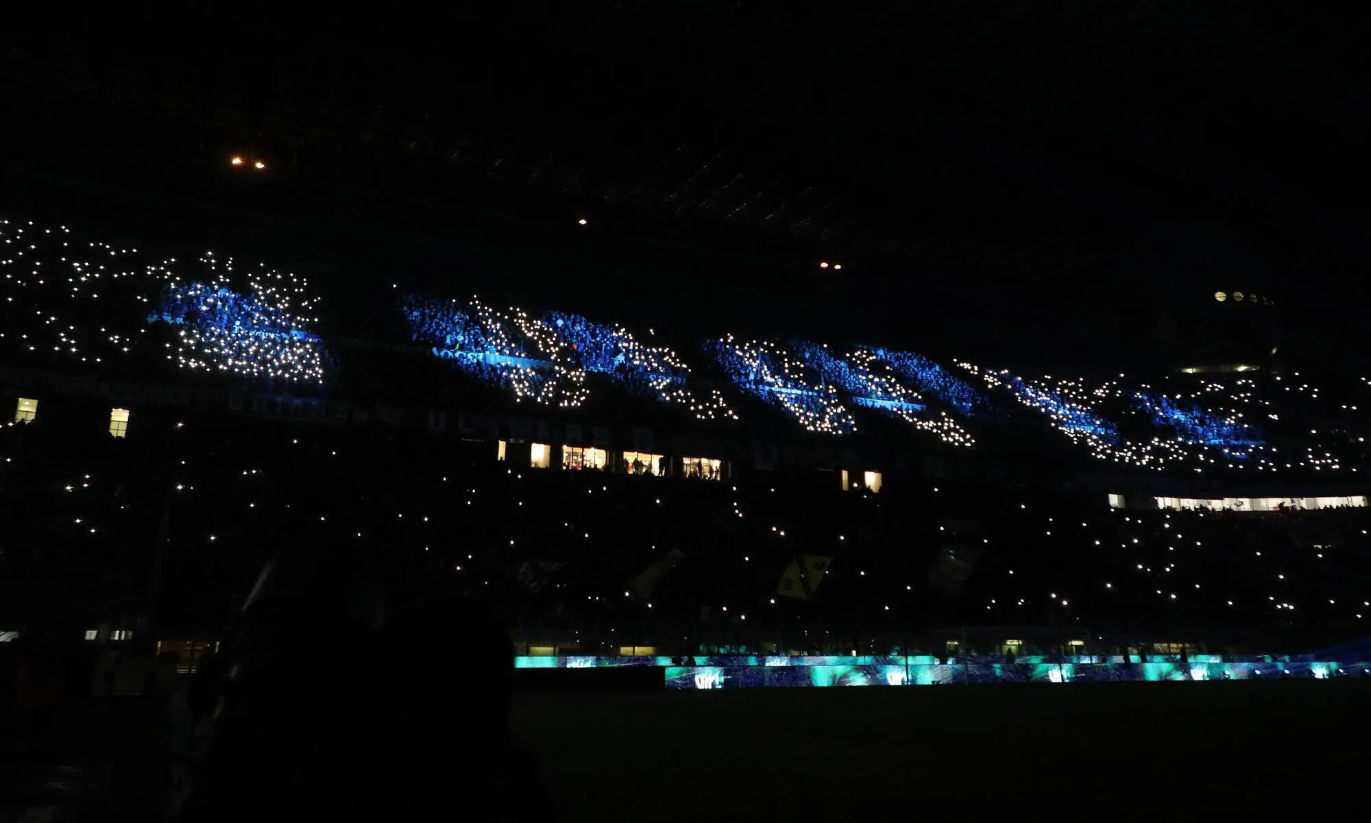 La curva Nord dell'Inter