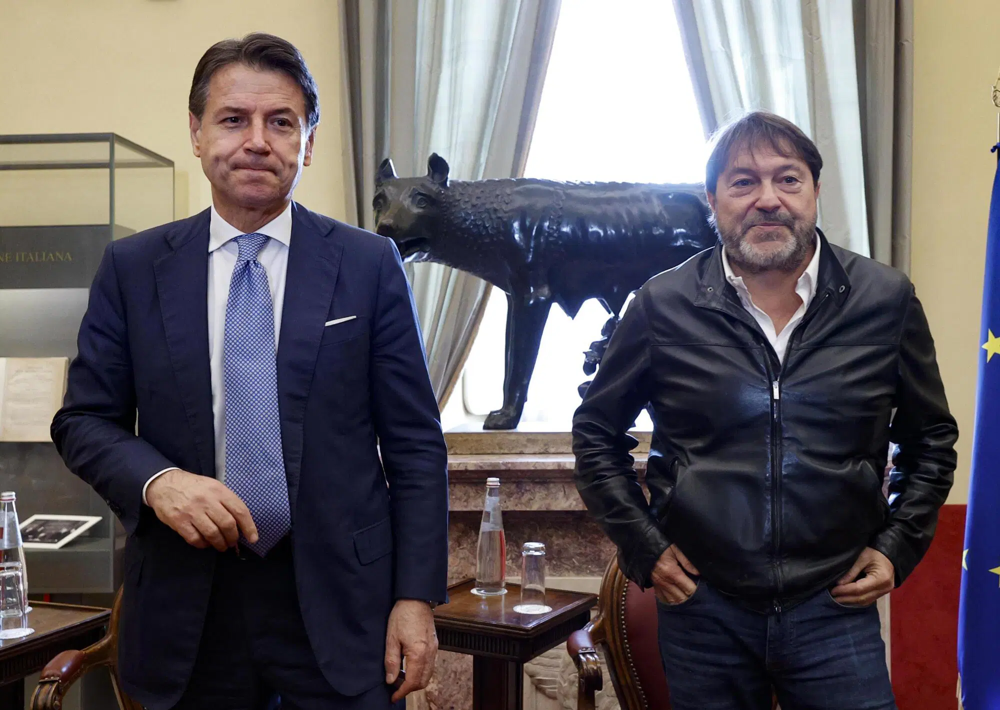 Sigfrido Ranucci e Giuseppe Conte alla Camera