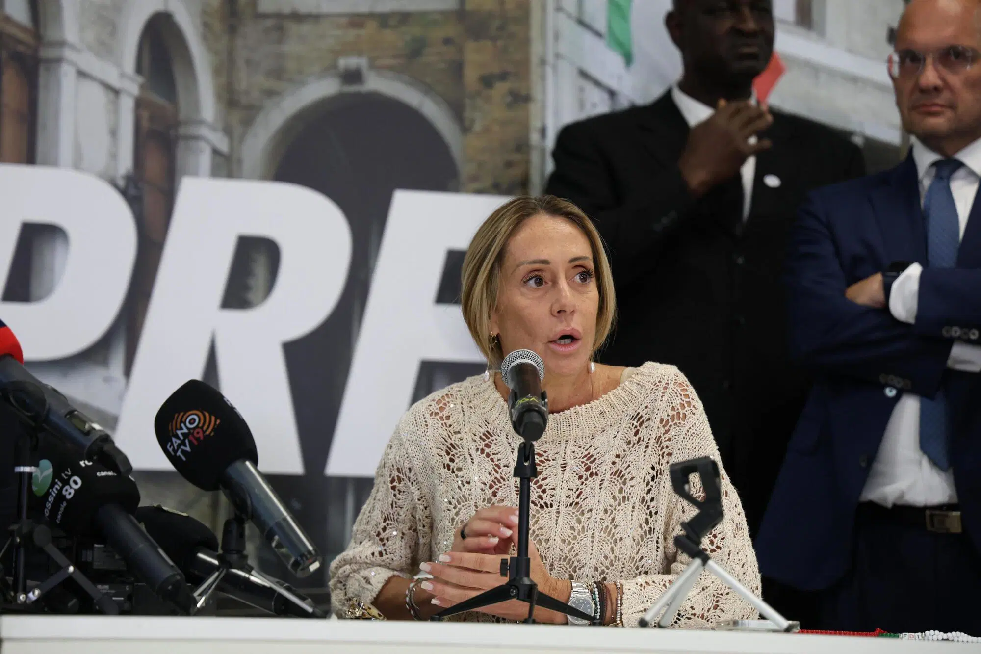 Arianna Meloni Marche 2025 Ansa