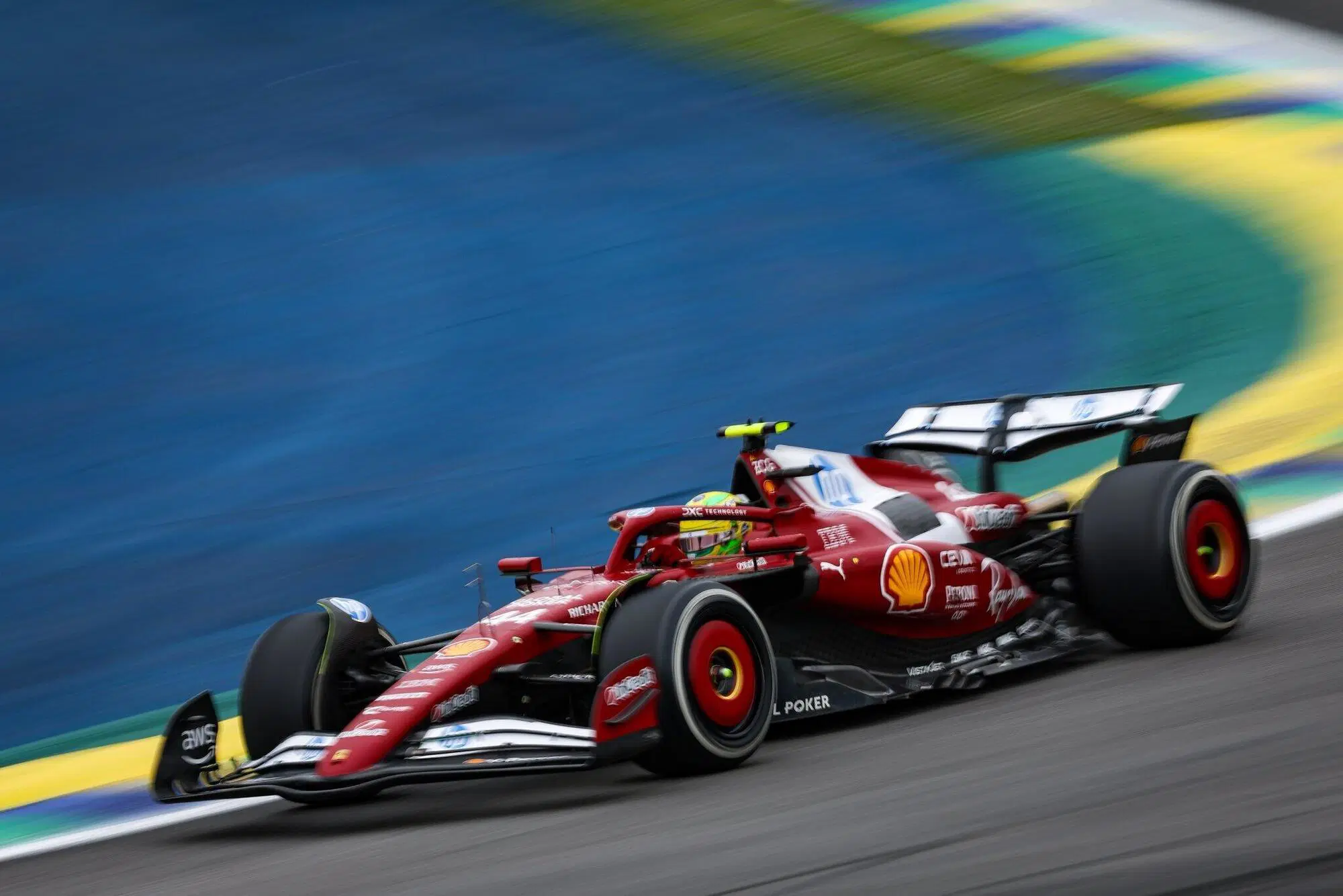 Lewis Hamilton Ferrari Interlagos