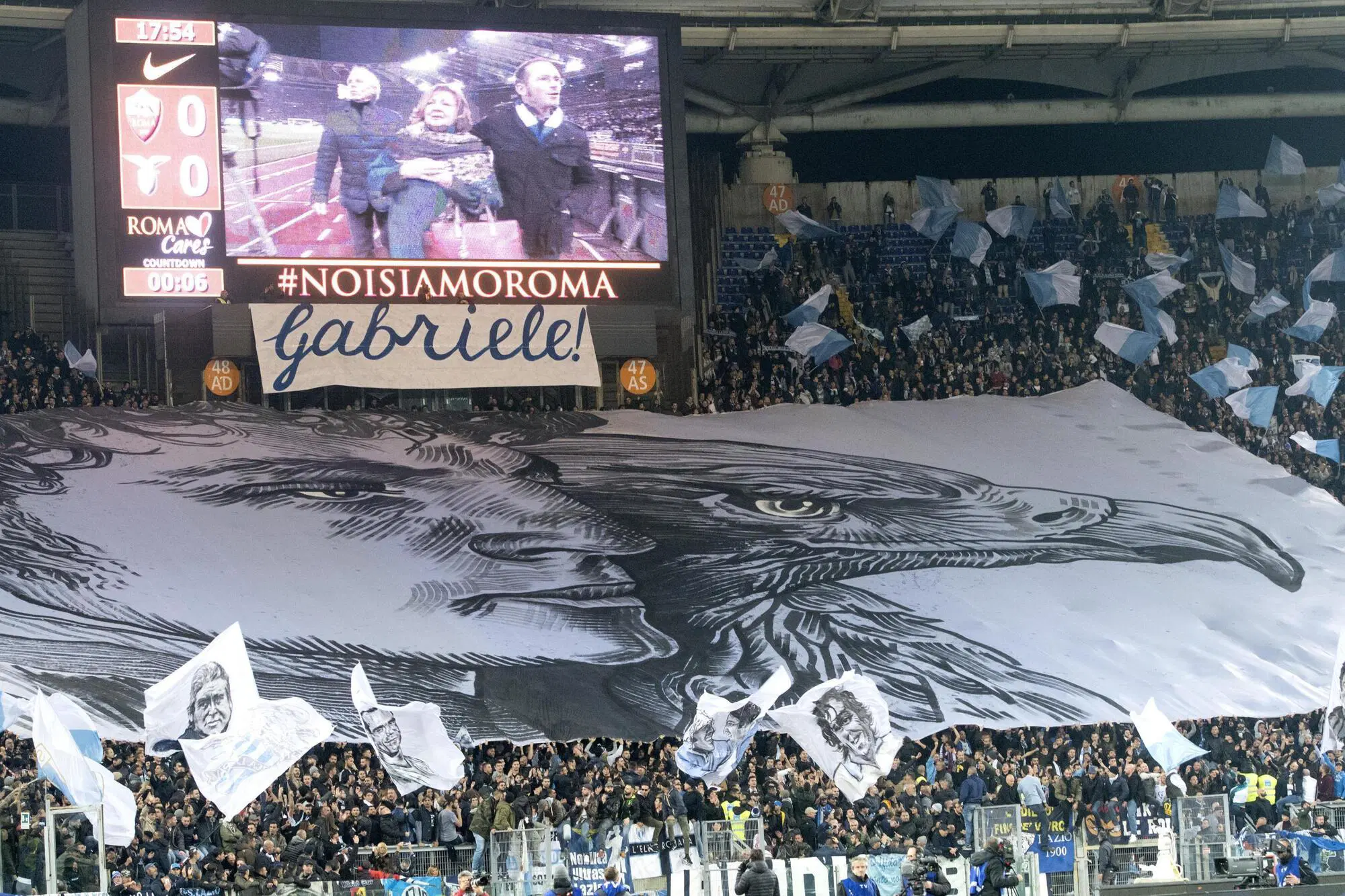 Il ricordo di Gabbo della curva Nord della Lazio